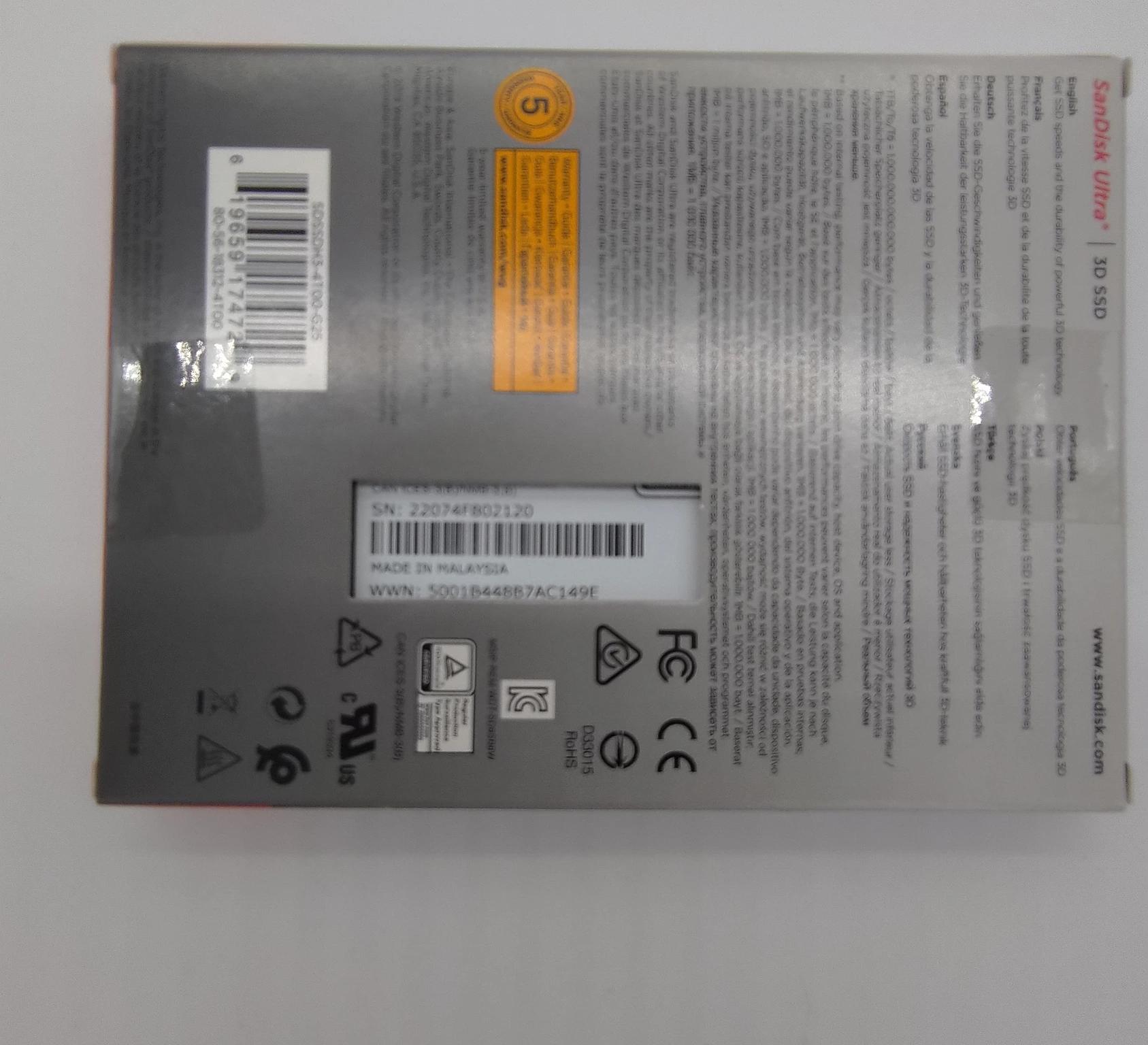 Sandisk UItra 3D 4TB SATA SSD