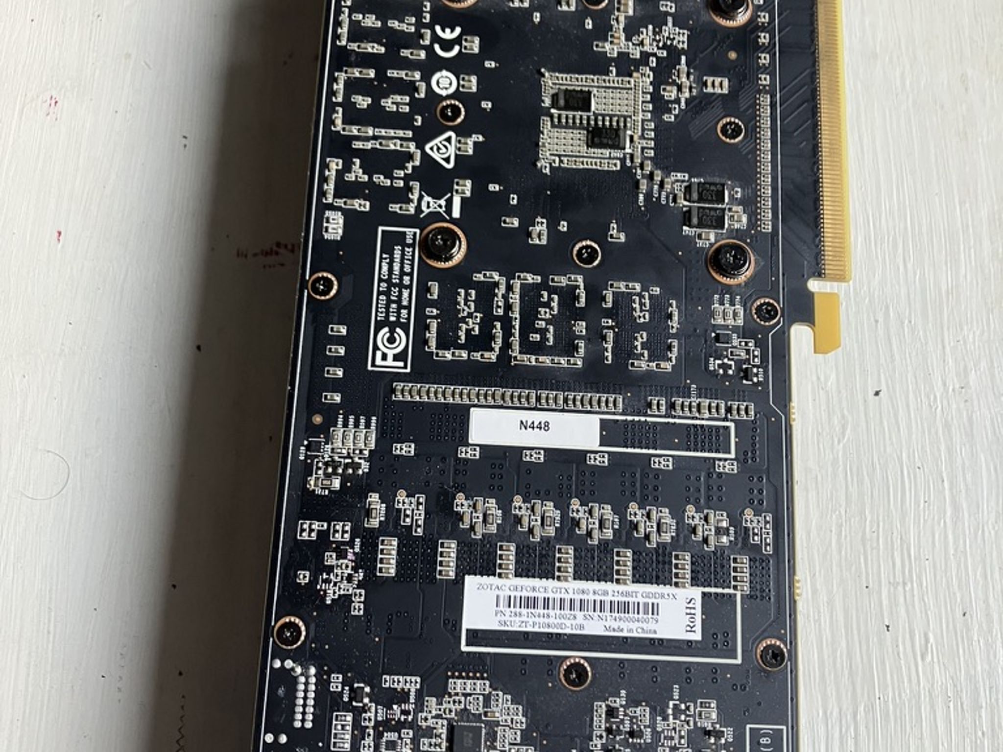 GTX 1080 Zotac blower style 8gb vram