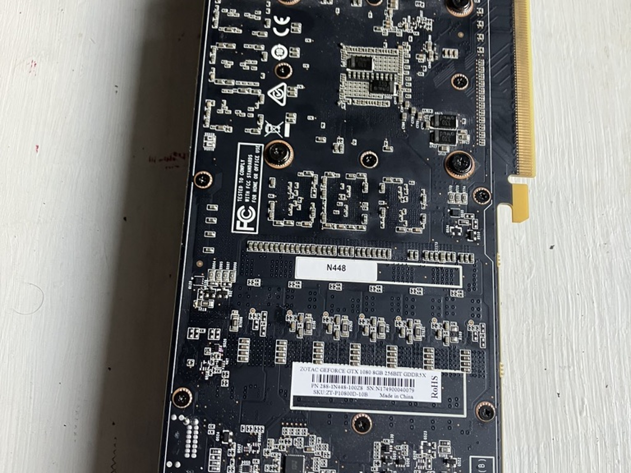 GTX 1080 Zotac blower style 8gb vram