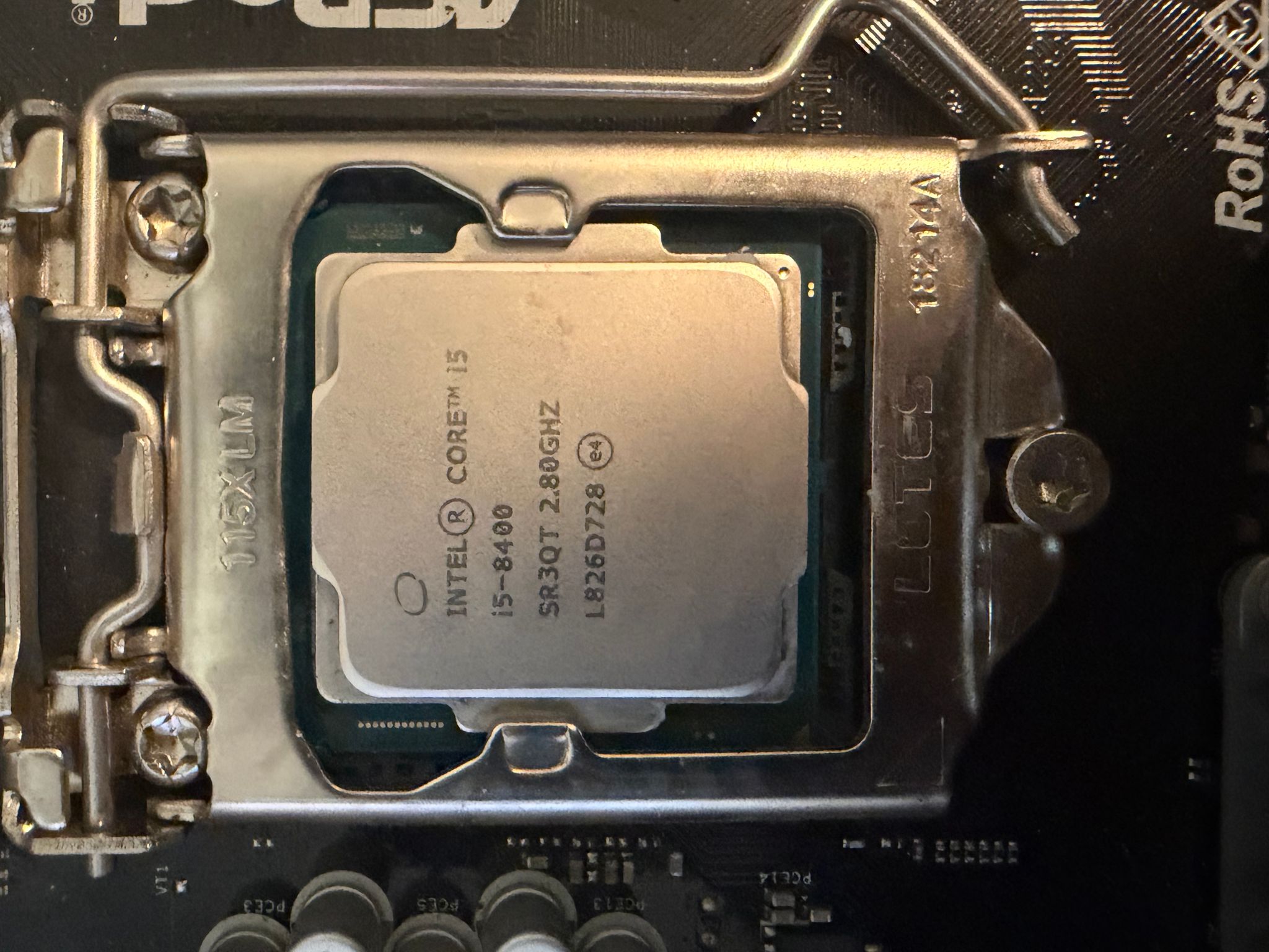 Intel Core i5-8400 and ASRock H310M-HDV
