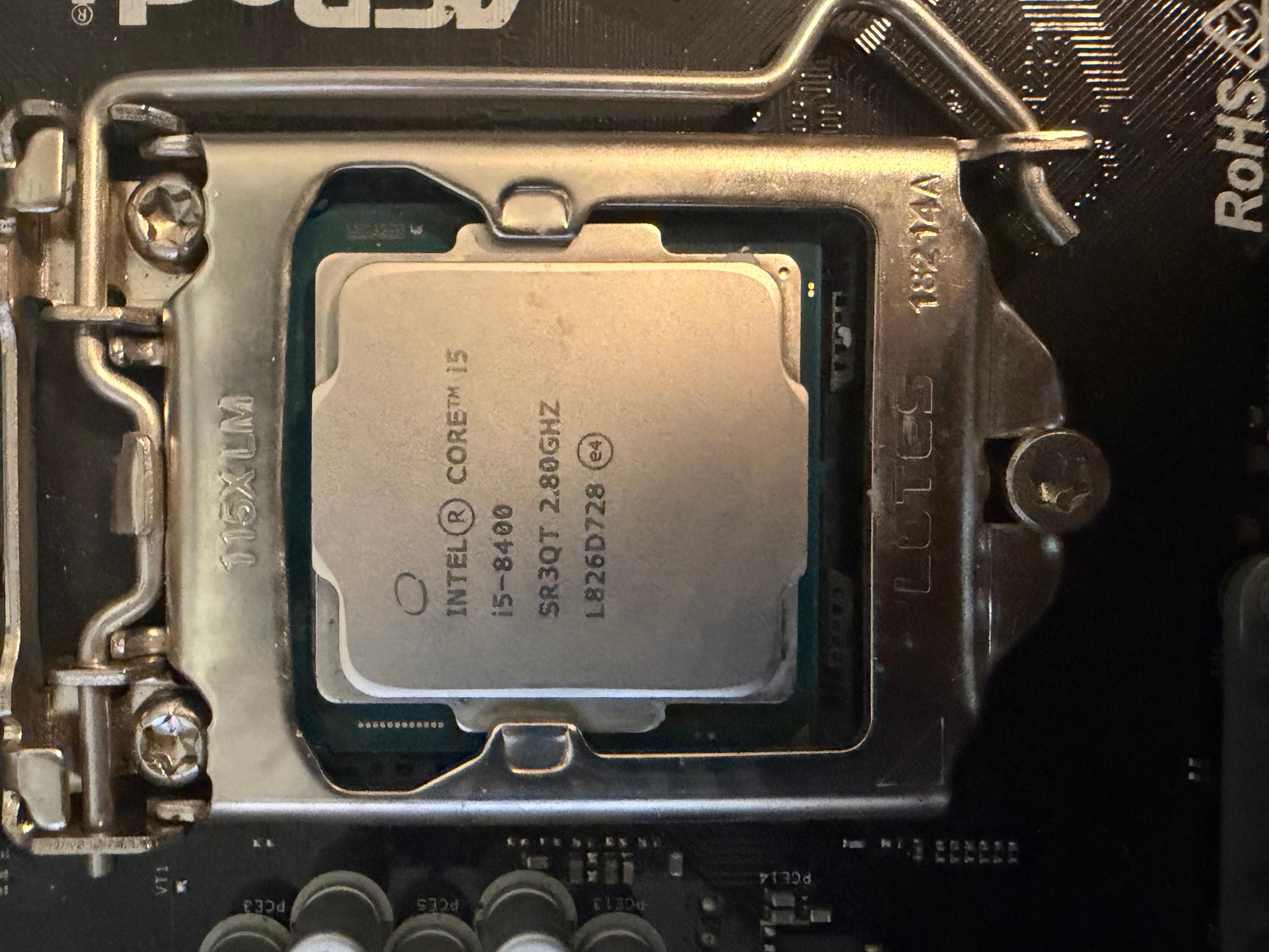 Intel Core i5-8400 and ASRock H310M-HDV