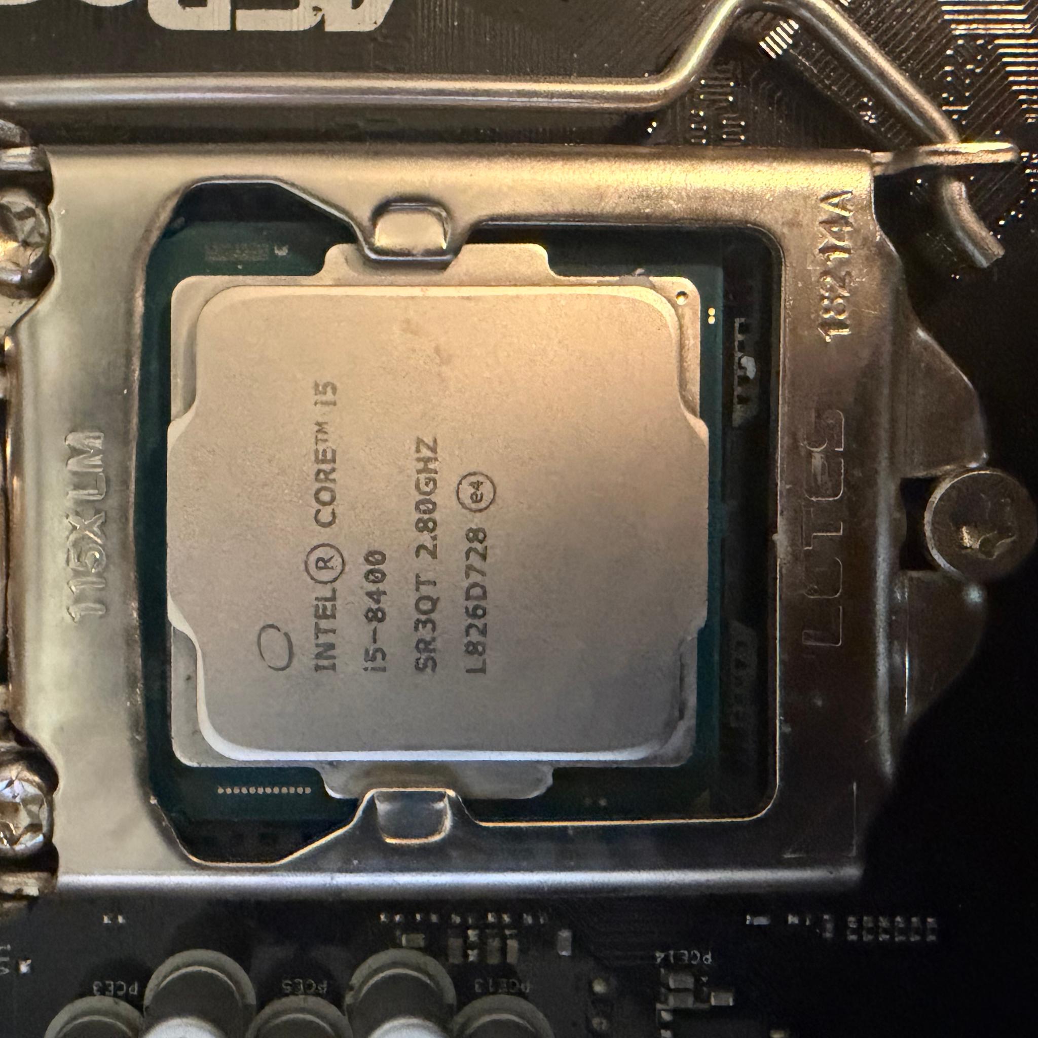 Intel Core i5-8400 and ASRock H310M-HDV