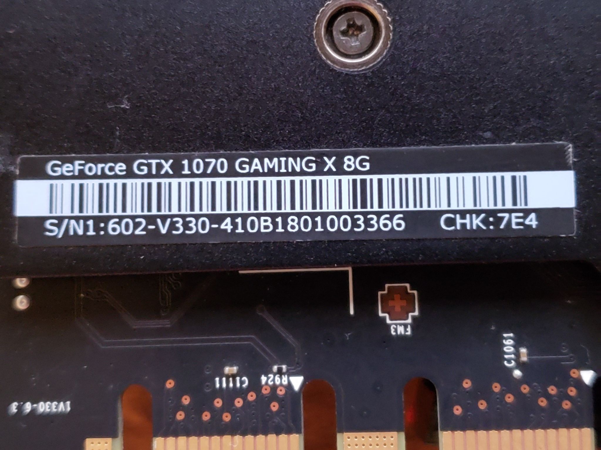 MSi GTX 1070 Gaming X 8G