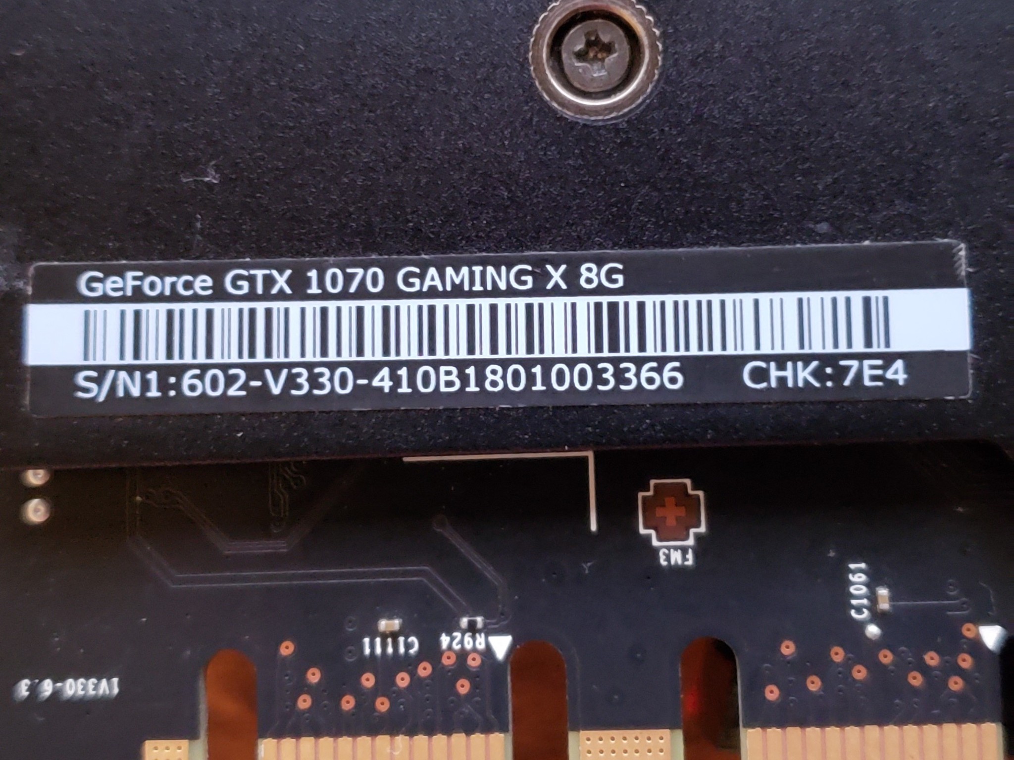 MSi GTX 1070 Gaming X 8G