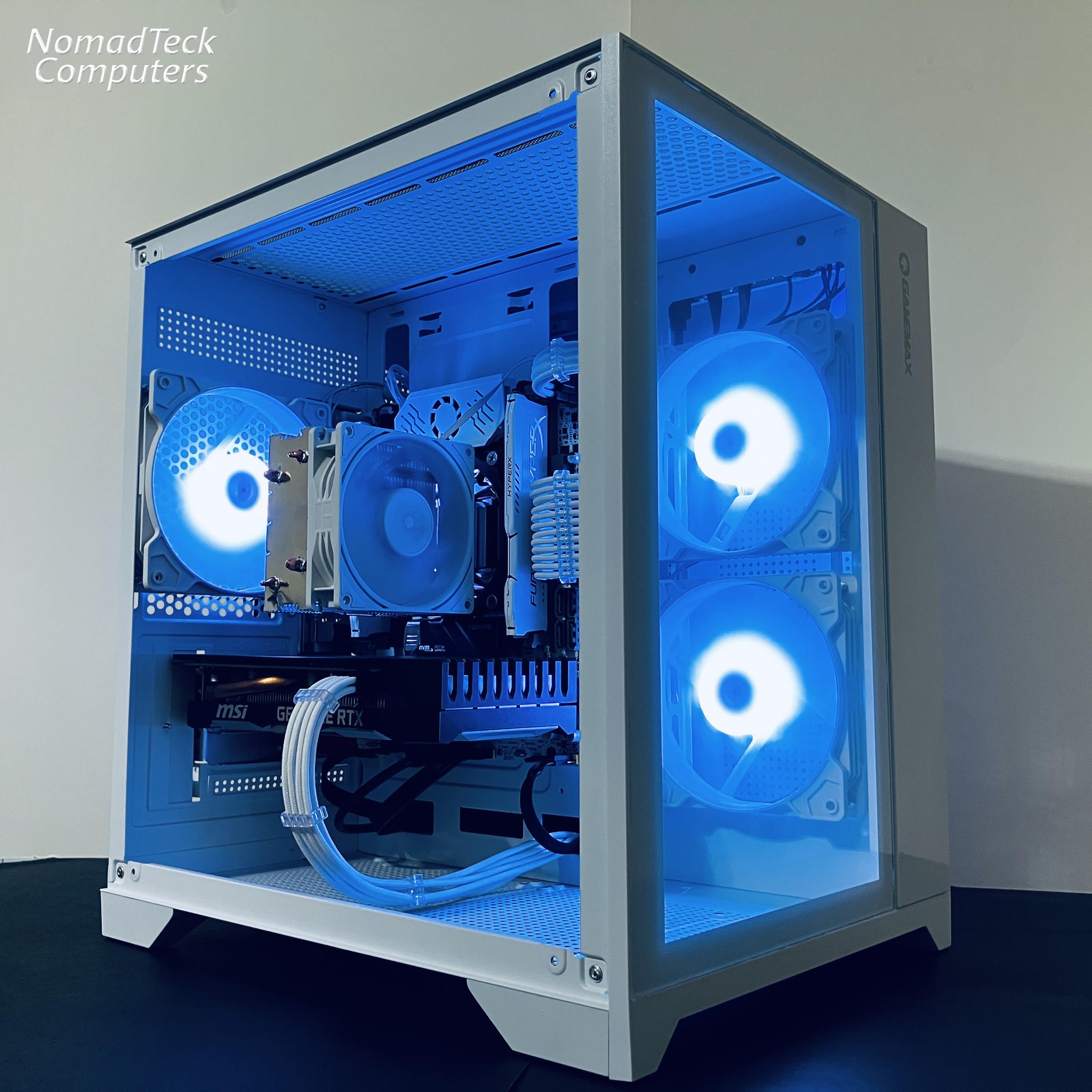 ❄️White Gaming PC wRGB - Intel Xeon 6-cores ● 16GB RAM ● 512GB SSD ● RTX 2060 ● Great Value 1080p
