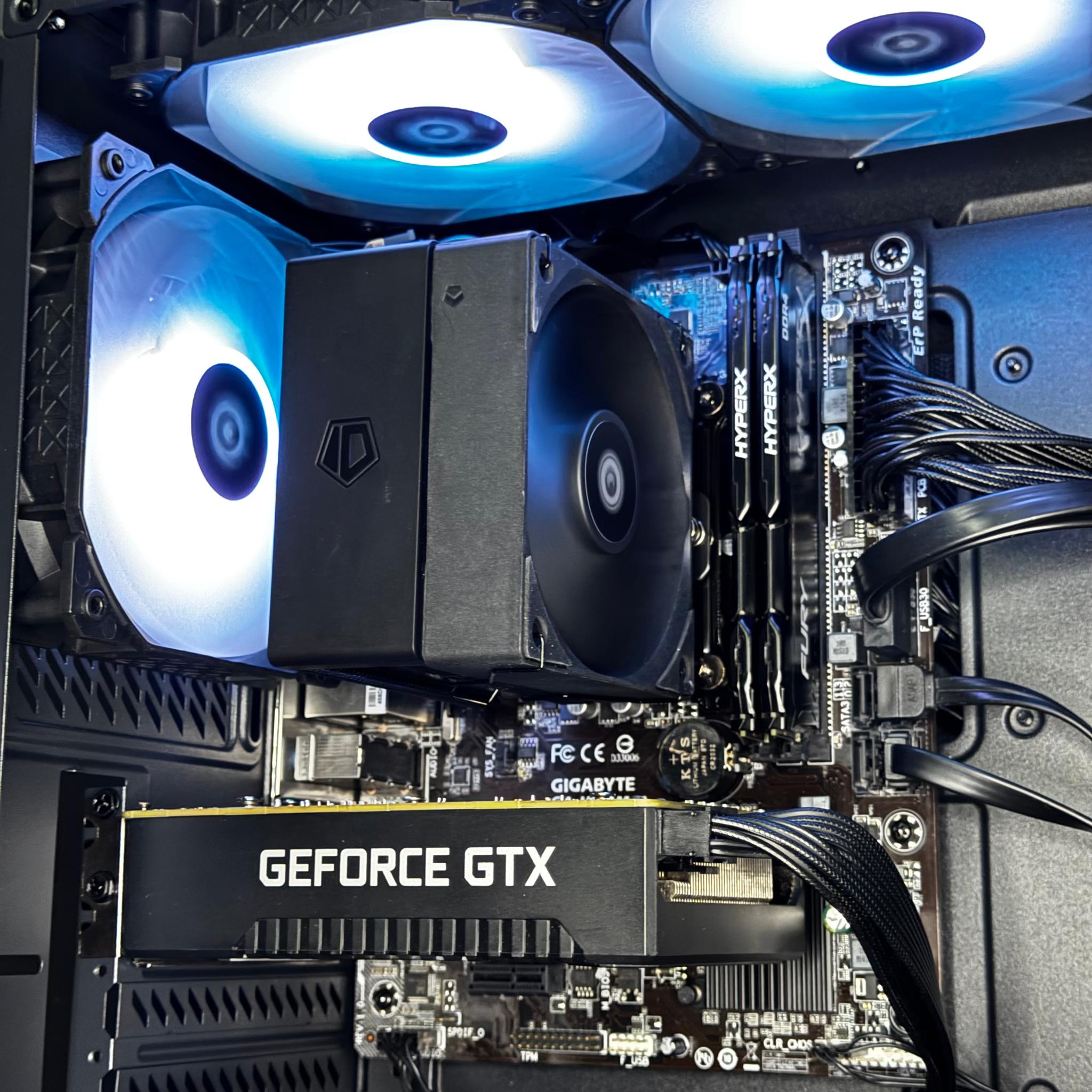 i7-7700 GTX 1660 24インチ デスクトップPC 1080p Gaming PC | Intel i7-7700 | GTX 1660 Super | 16GB DDR4 | 1TB