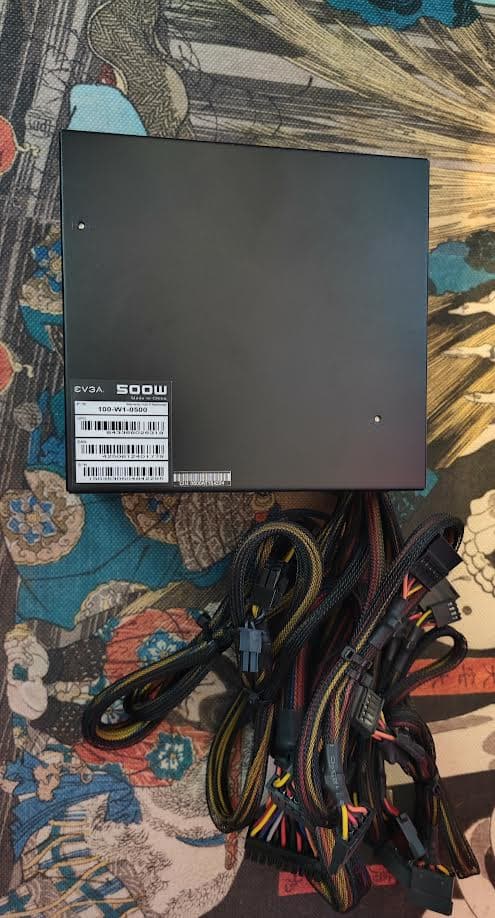 EVGA 500 W1, 80+ WHITE 500W Power Supply