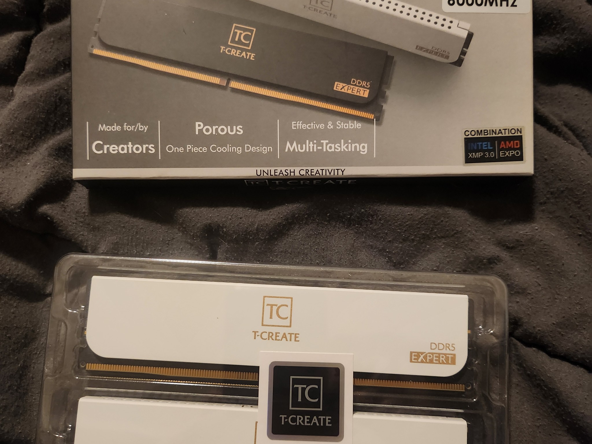 Teamgroup T-CREATE EXPERT (White) 32GB (2x16GB) CL30-36-36-76 6000 MT/s DDR5 Memory