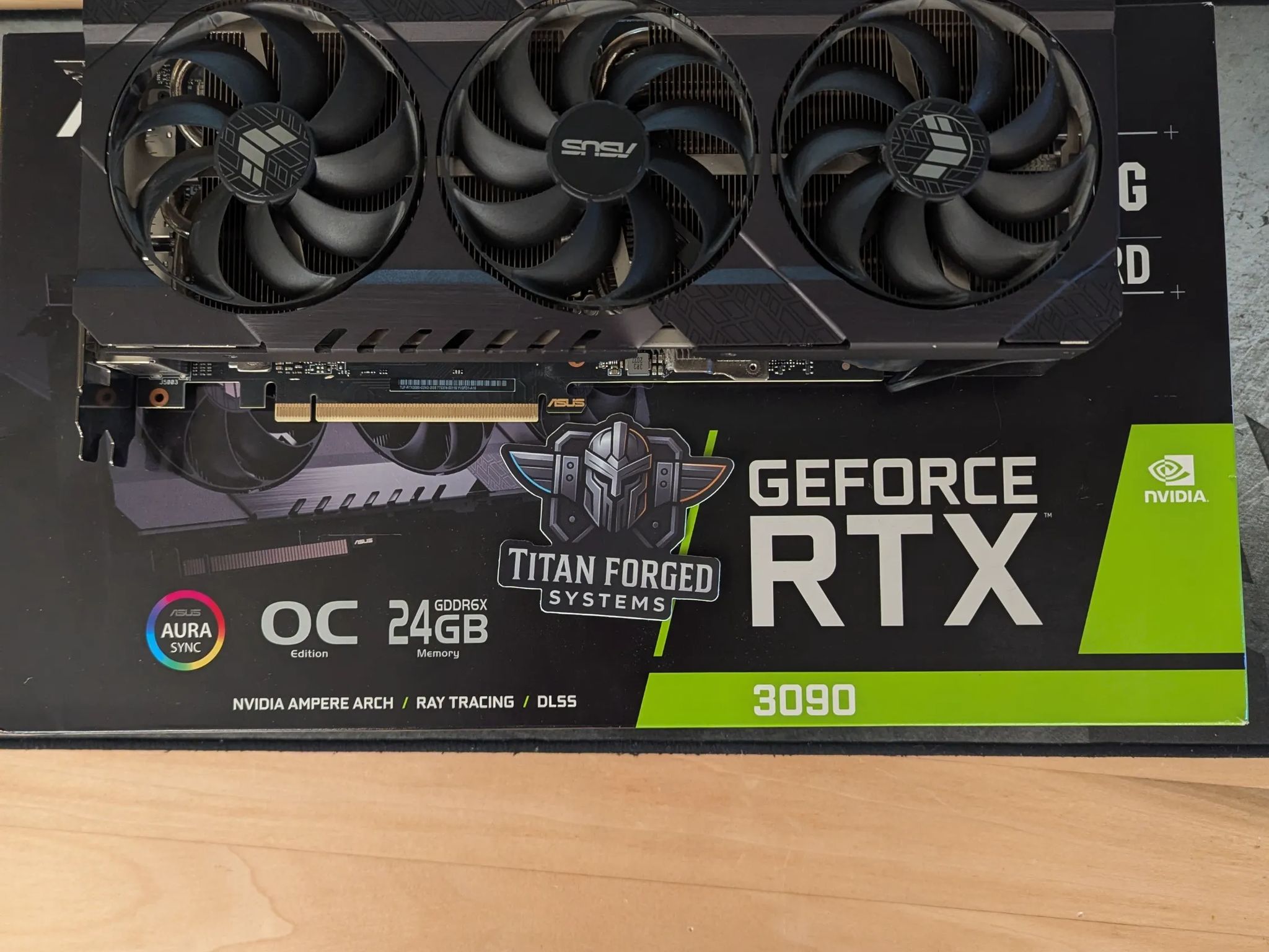 🛡️ ASUS 3090 TUF OC – 24GB GDDR6X | Triple-Fan Cooling | 4K Gaming Powerhouse