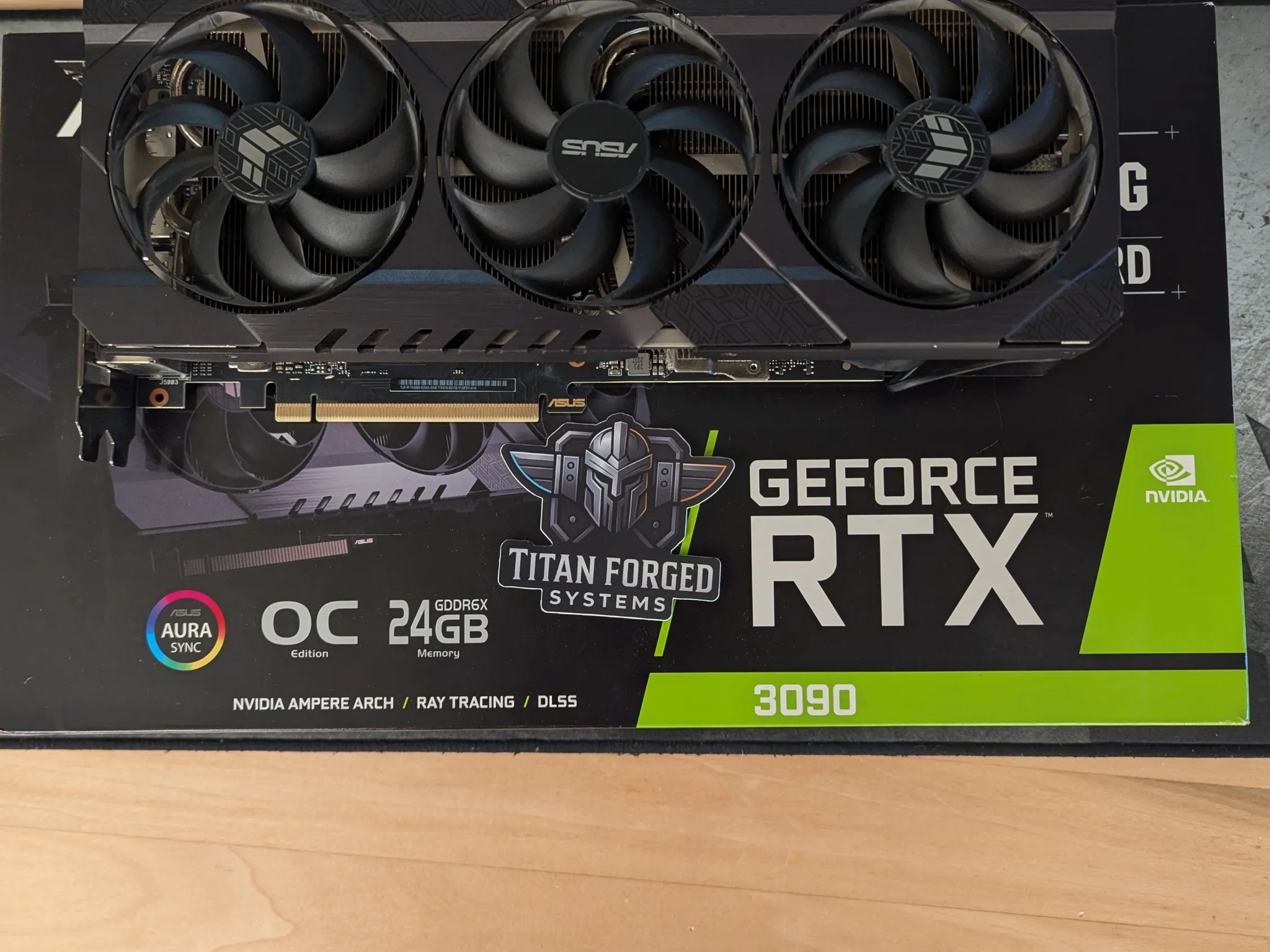🛡️ ASUS 3090 TUF OC – 24GB GDDR6X | Triple-Fan Cooling | 4K Gaming Powerhouse