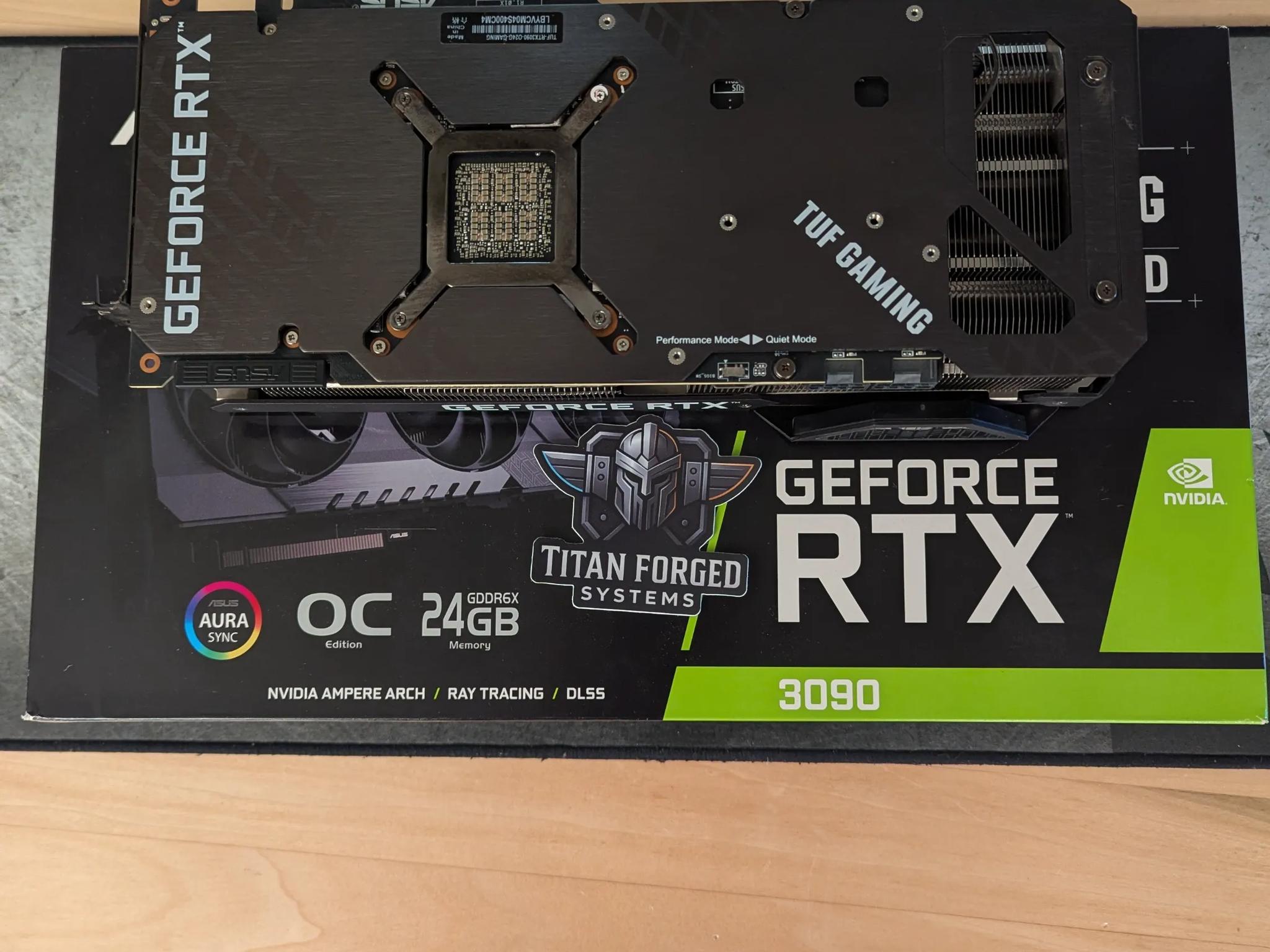 🛡️ ASUS 3090 TUF OC – 24GB GDDR6X | Triple-Fan Cooling | 4K Gaming Powerhouse