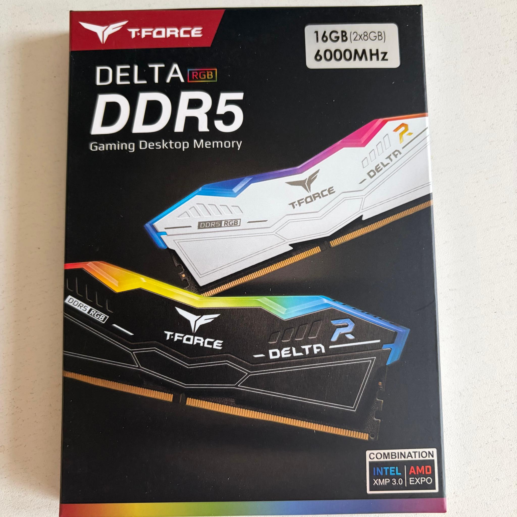 16GB DDR5 (2x8GB) 6000MTs