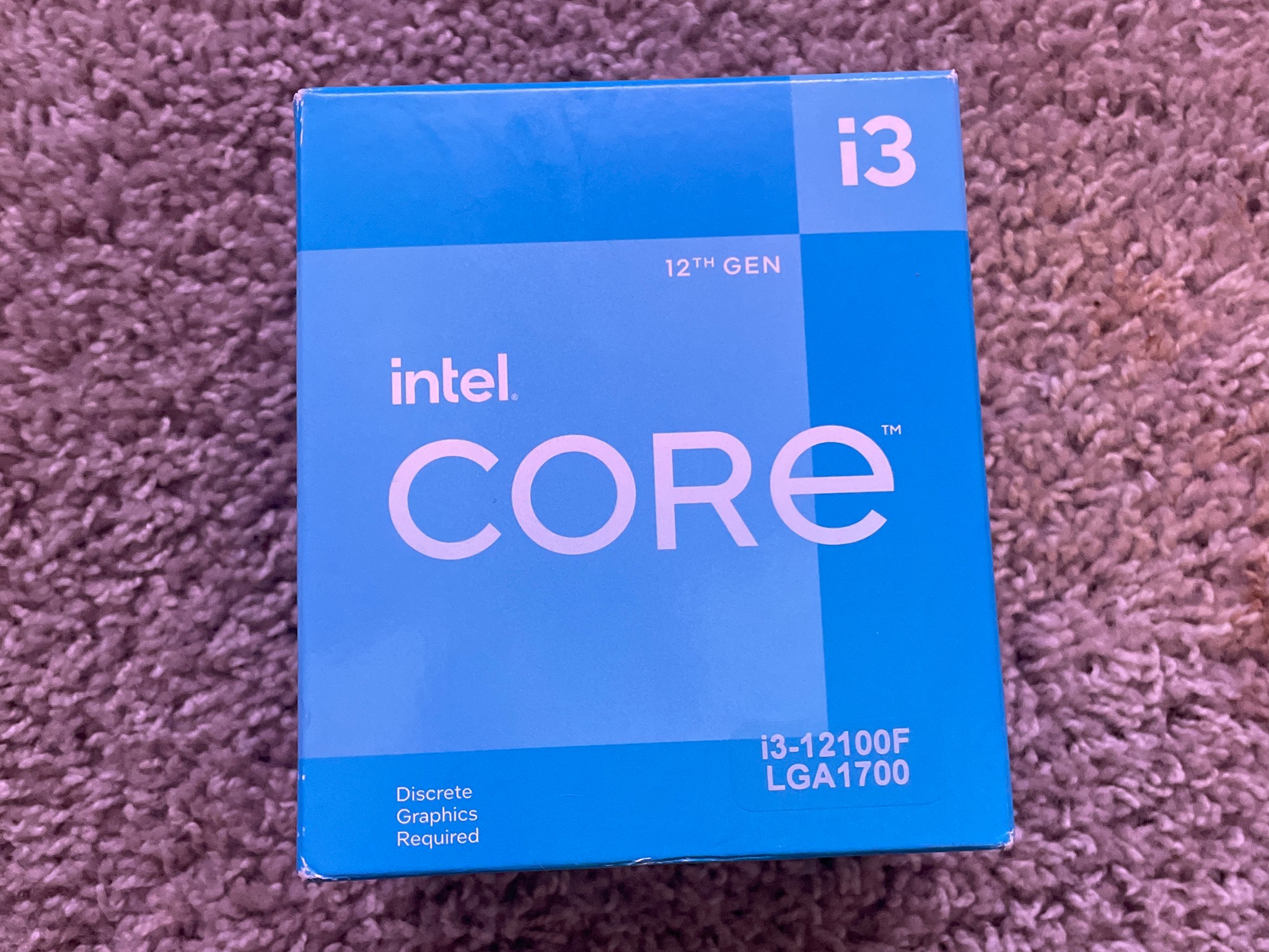 12th Gen Intel i3-12100f, LGA1700 socket