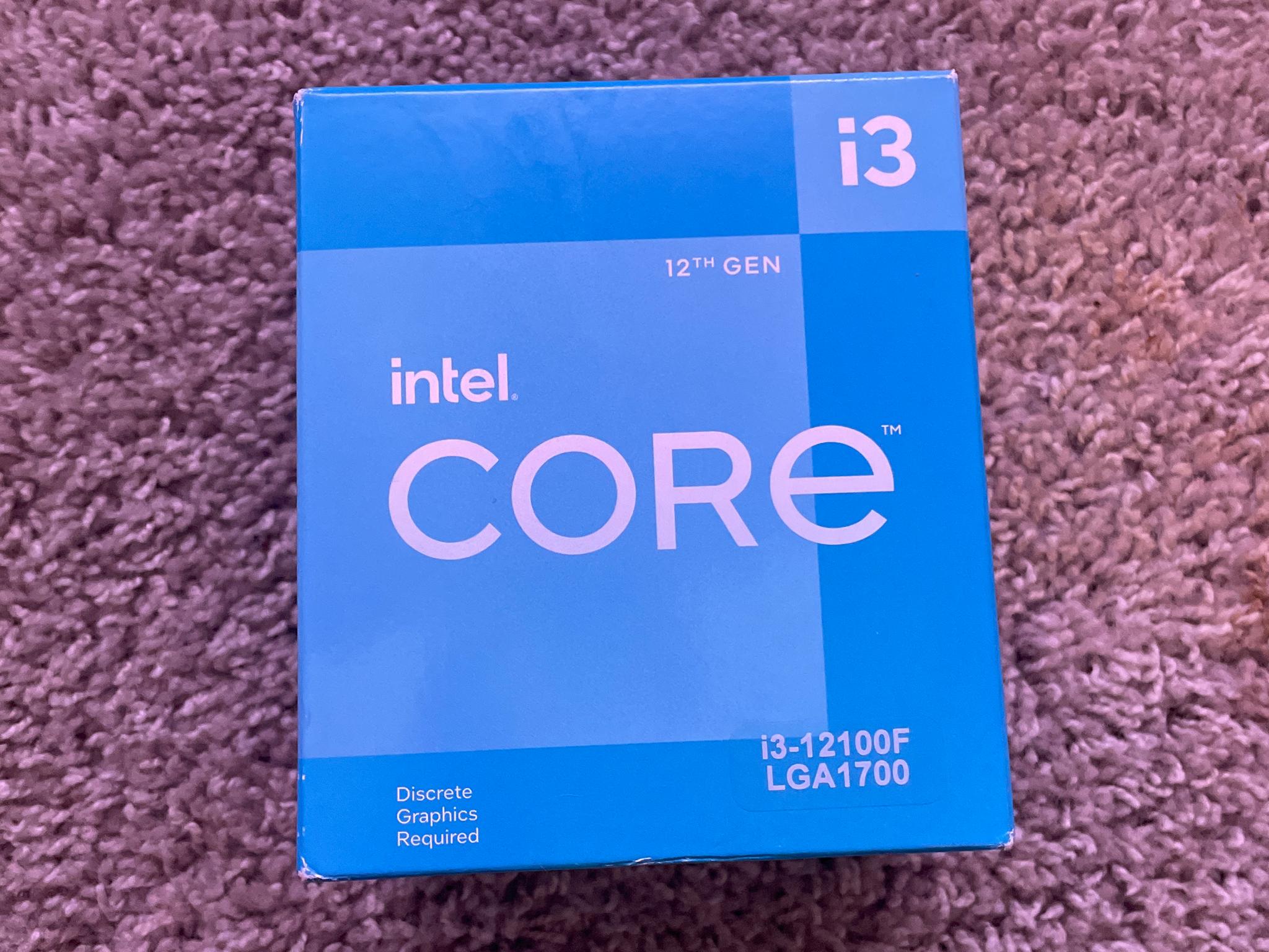 12th Gen Intel i3-12100f, LGA1700 socket