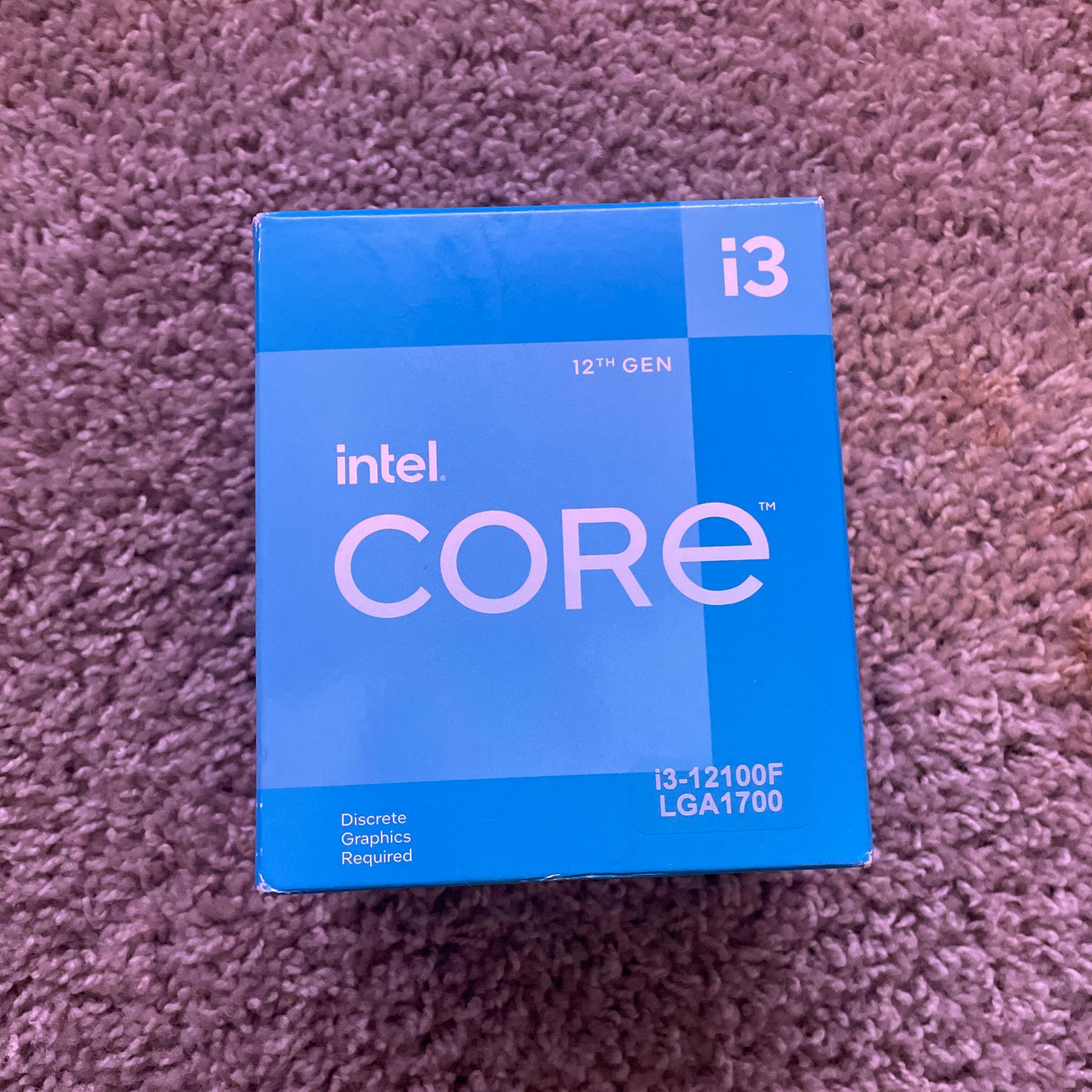 12th Gen Intel i3-12100f, LGA1700 socket