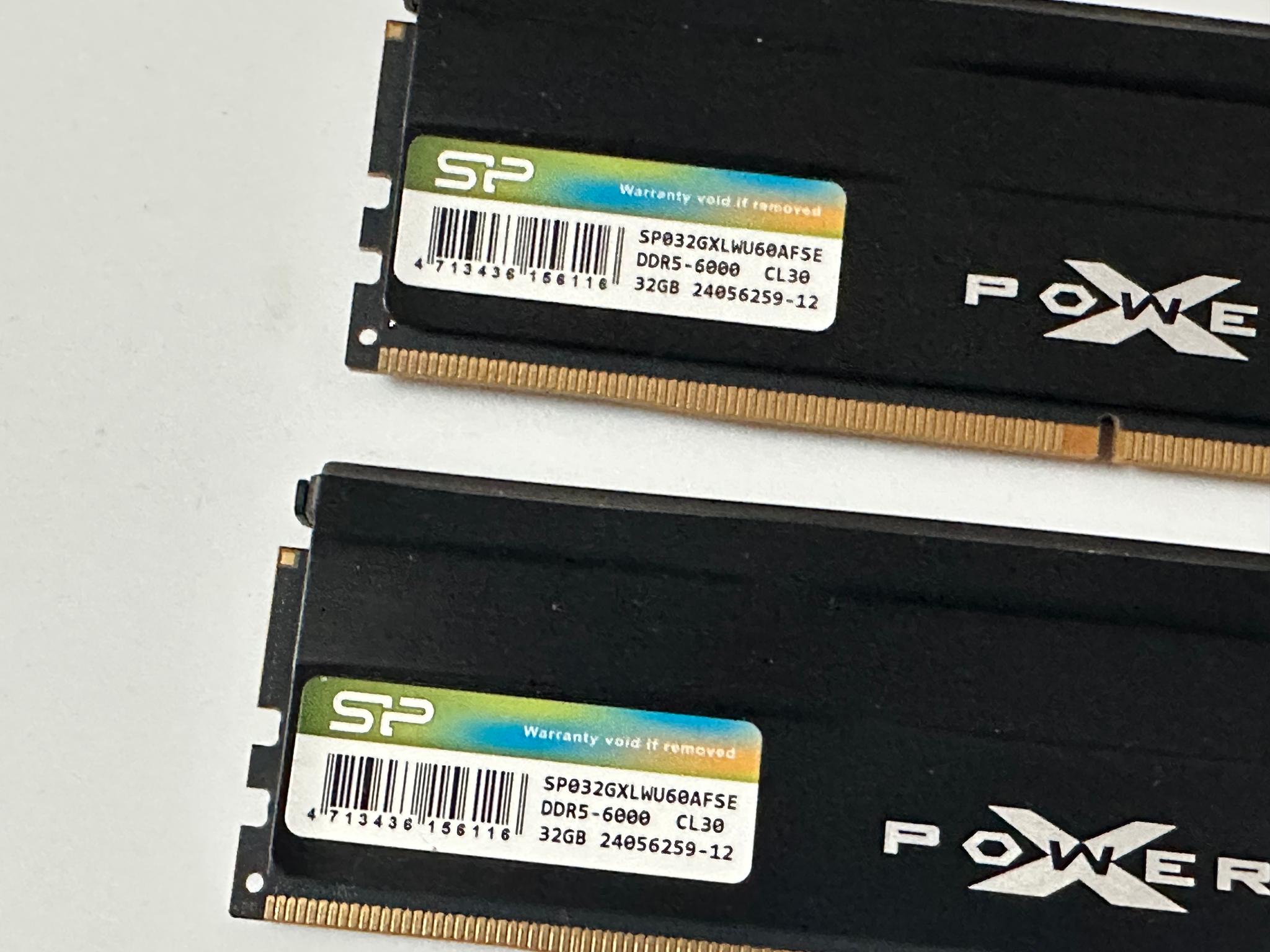 64GB DDR5 CL30 6000MT/s SILICON POWER XPOWER DESKTOP MEMORY RAM