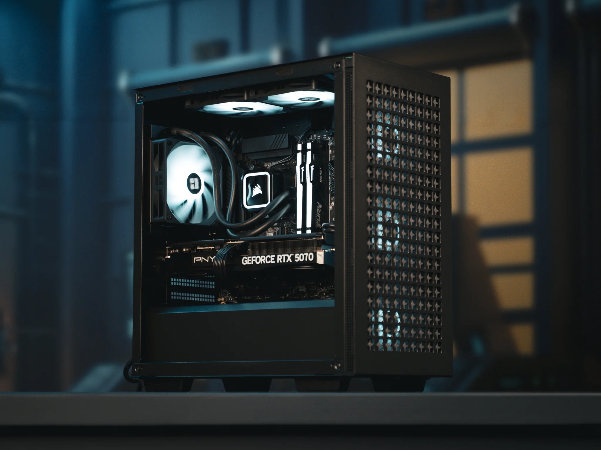 "Deepform" RTX 5070 Intel Core i7 14700F 32GB 2TB Workstation Gaming PC