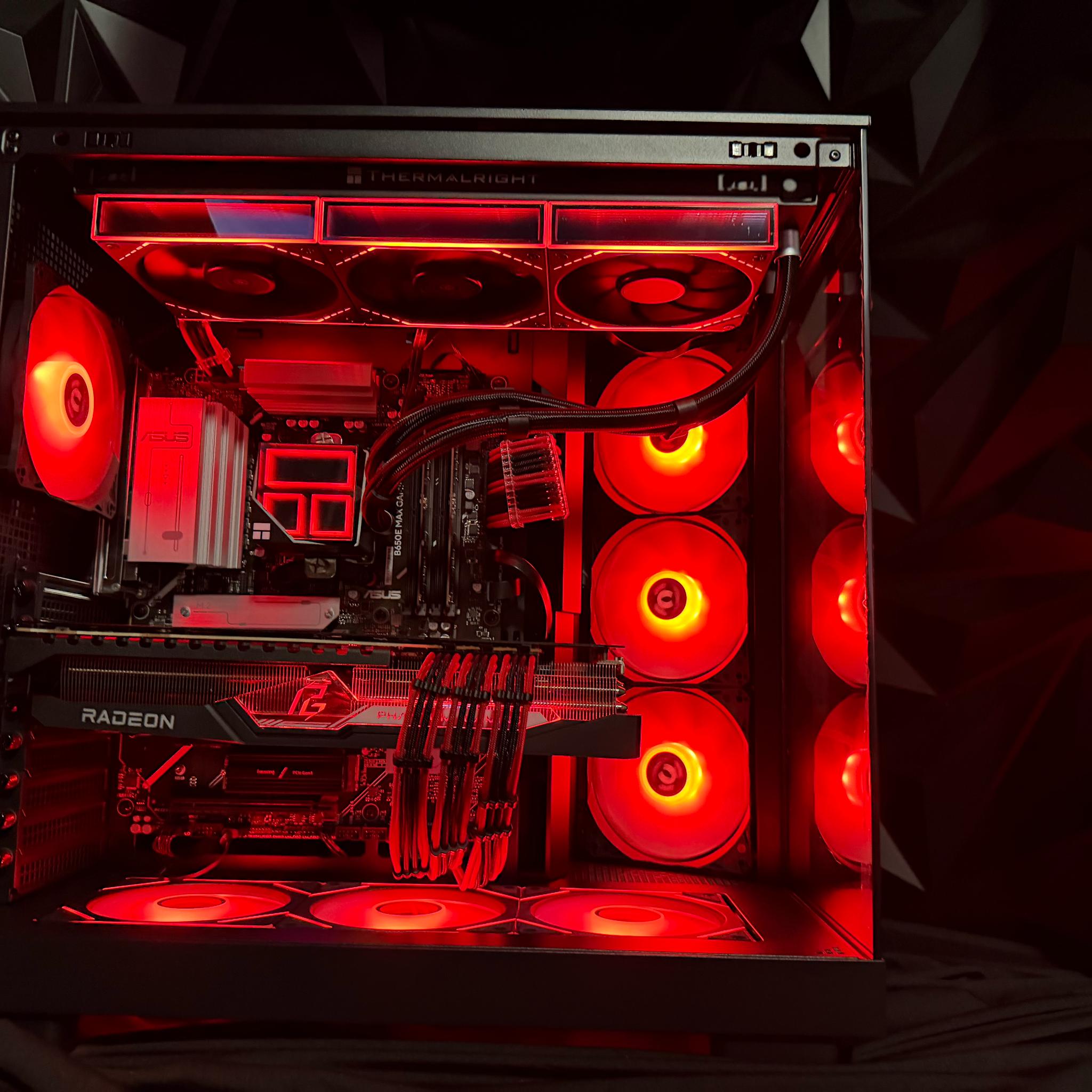 🔥🚀 RED LEADER 🚀🔥 Ryzen 9 7900X| RX 7900XTX 24 GB | 64 GB DDR5| 4 TB NVMe| 850W PSU
