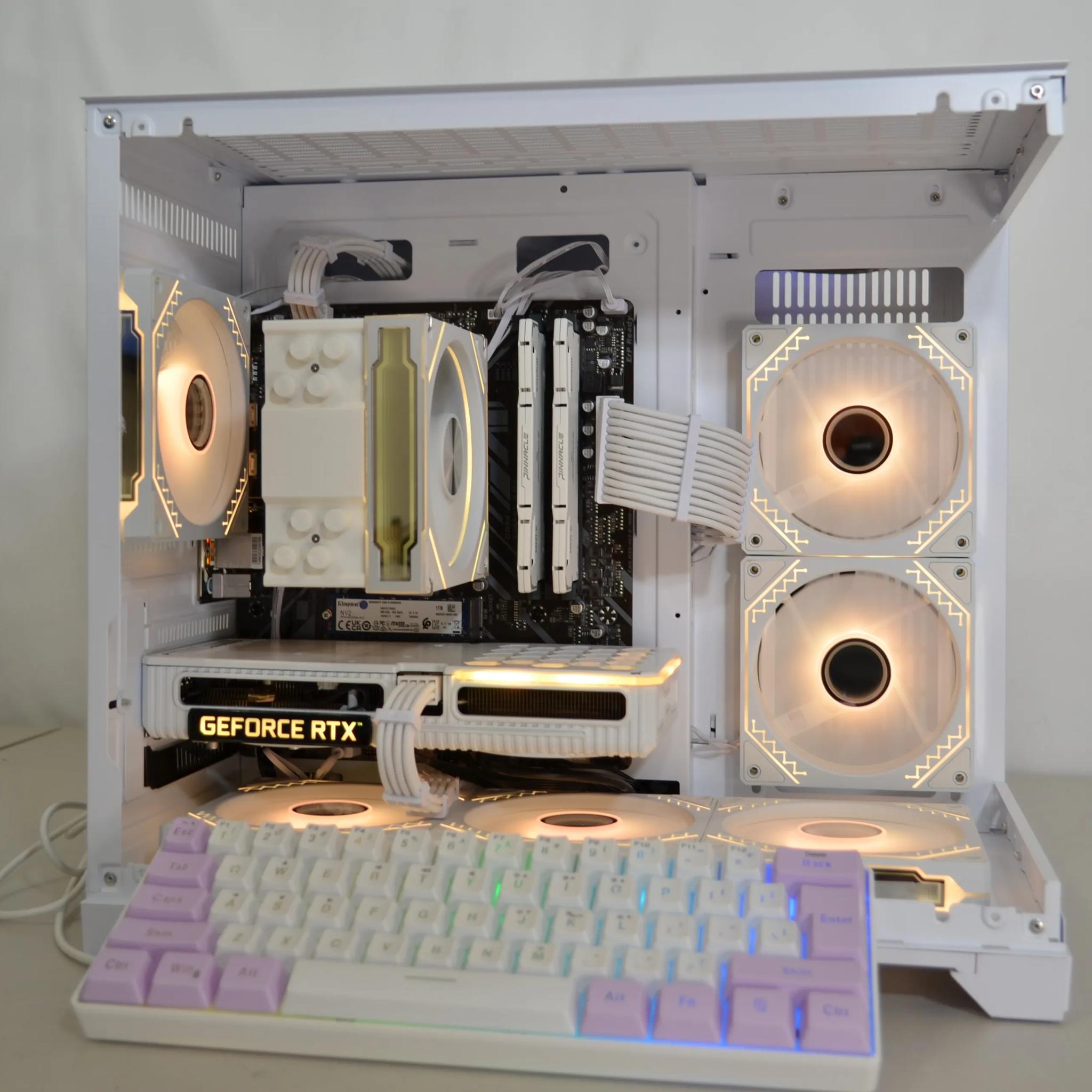 ⚪White Out⚪ - FREE Keyboard⌨️ | RTX 3060 Ti | Ryzen 5 5500 | 1tb NVMe | Windows 11 FULLY ACTIVATED