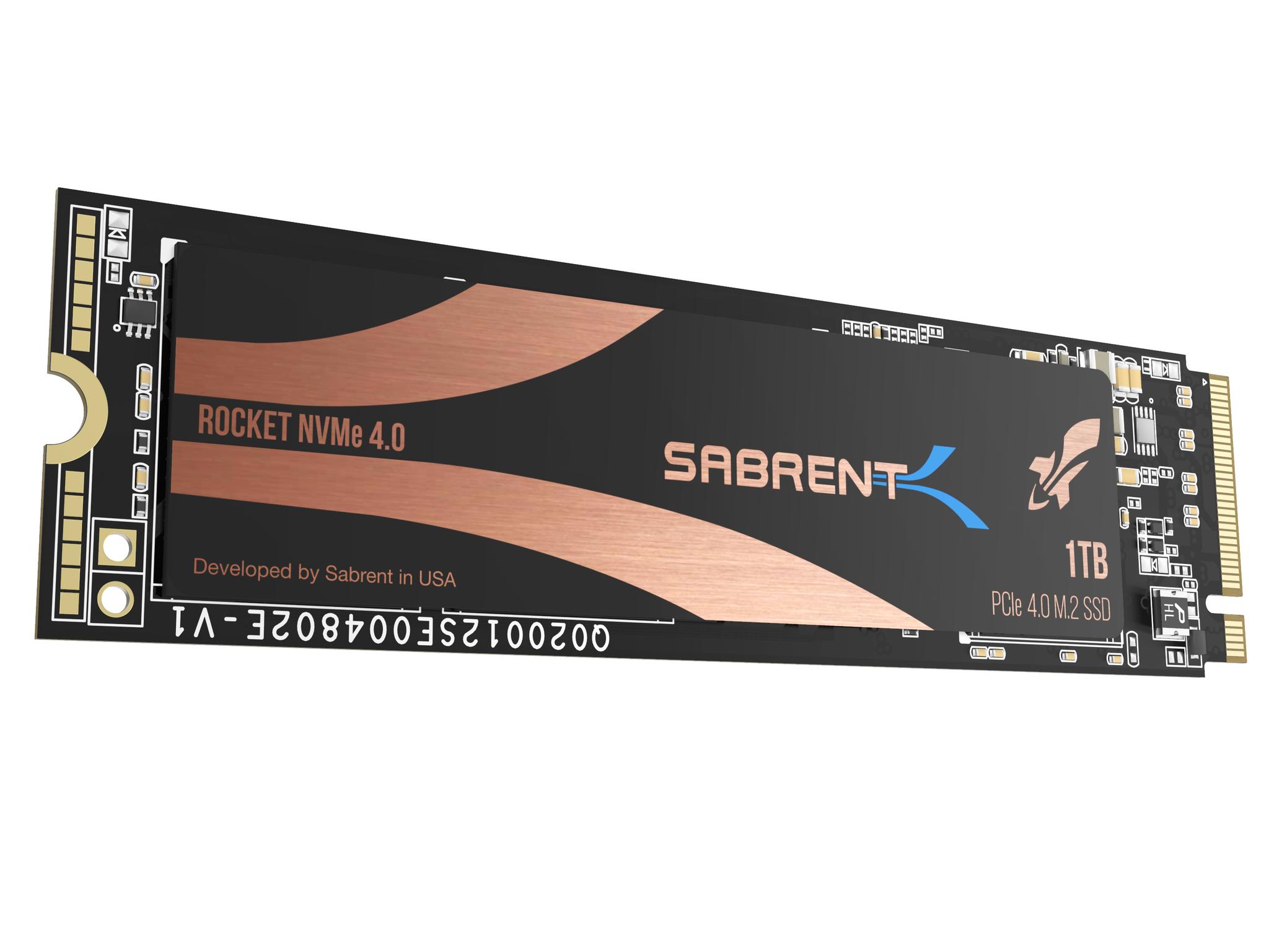 SABRENT 1TB Rocket Nvme PCIe 4.0 M.2 2280 SSD Maximum Performance Solid State Drive (Latest Version)