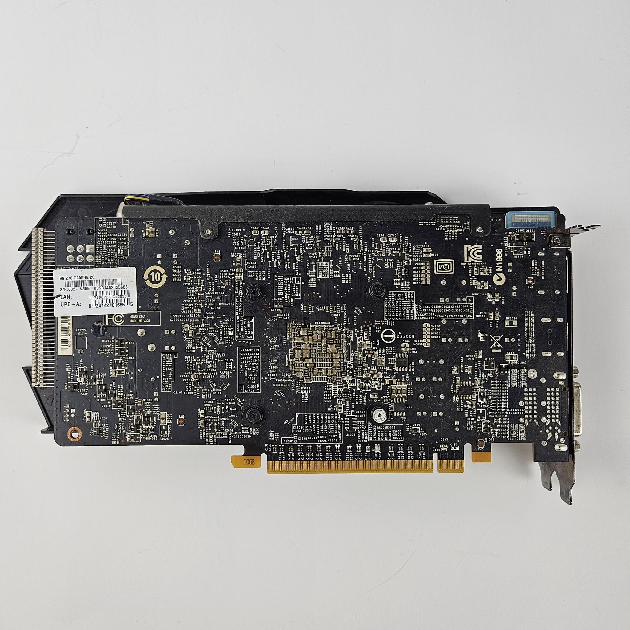 MSI R9 270 2GB GPU graphics video card Gaming