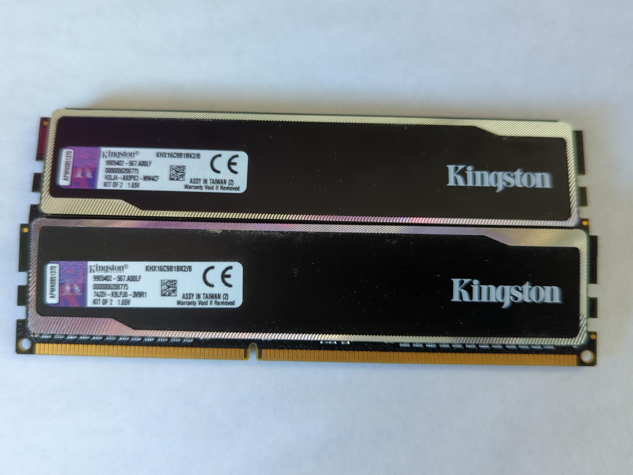 Kingston ddr3 16gb 1600mhz