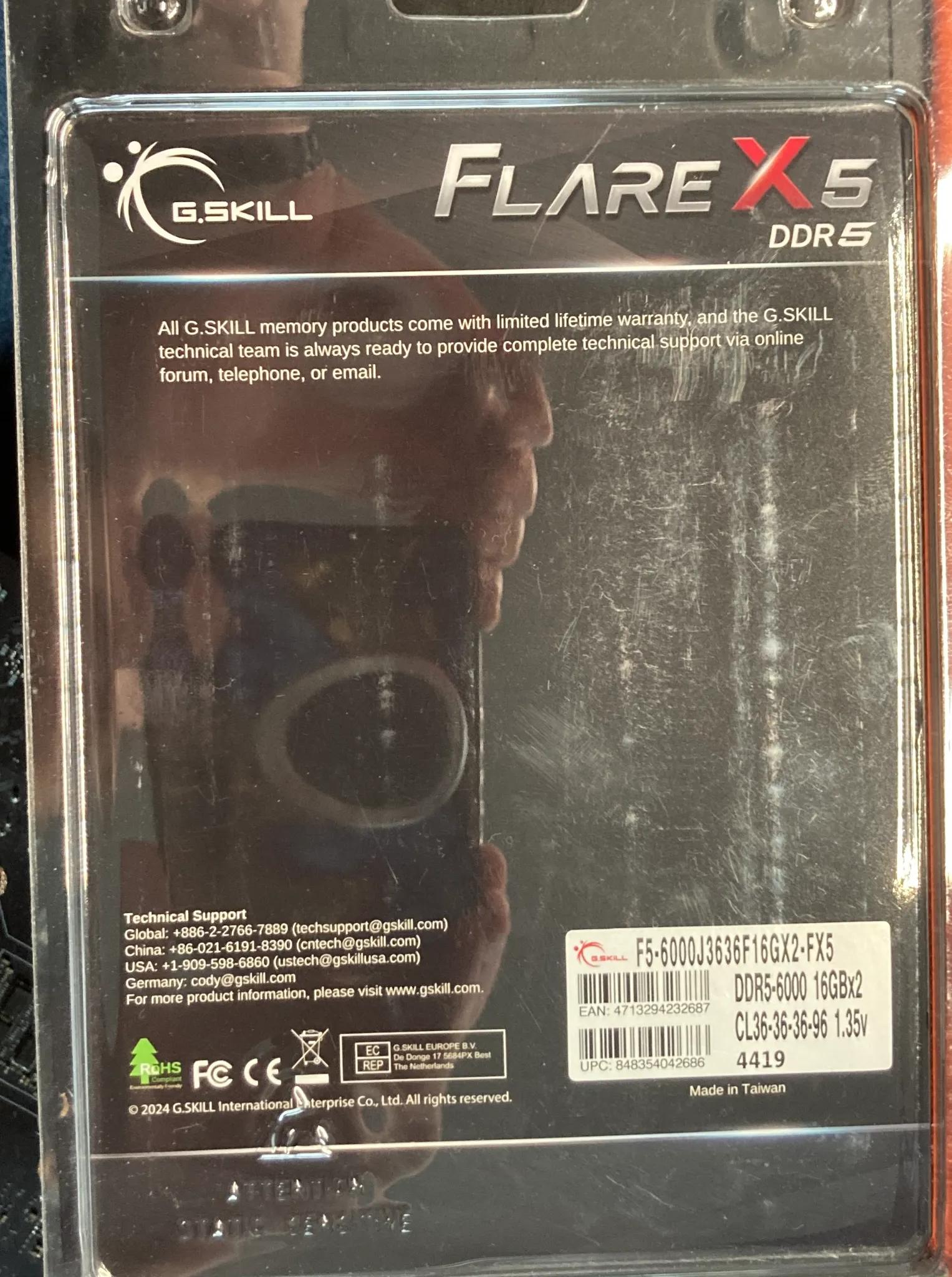 G.Skill DDR5 32GB 6000Mhz RAM
