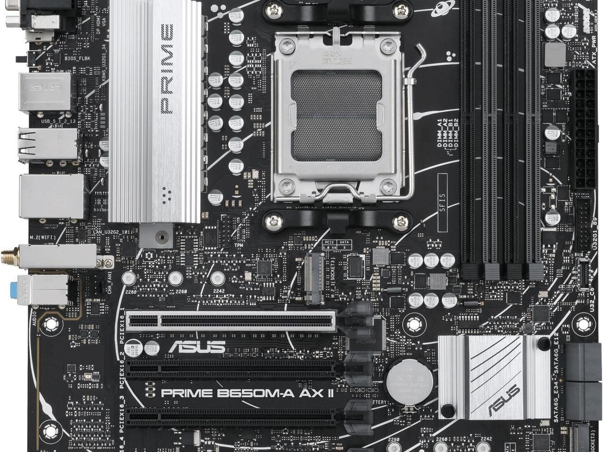 ASUS PRIME B650M-A AX II AMD AM5 MicroATX Desktop Motherboard