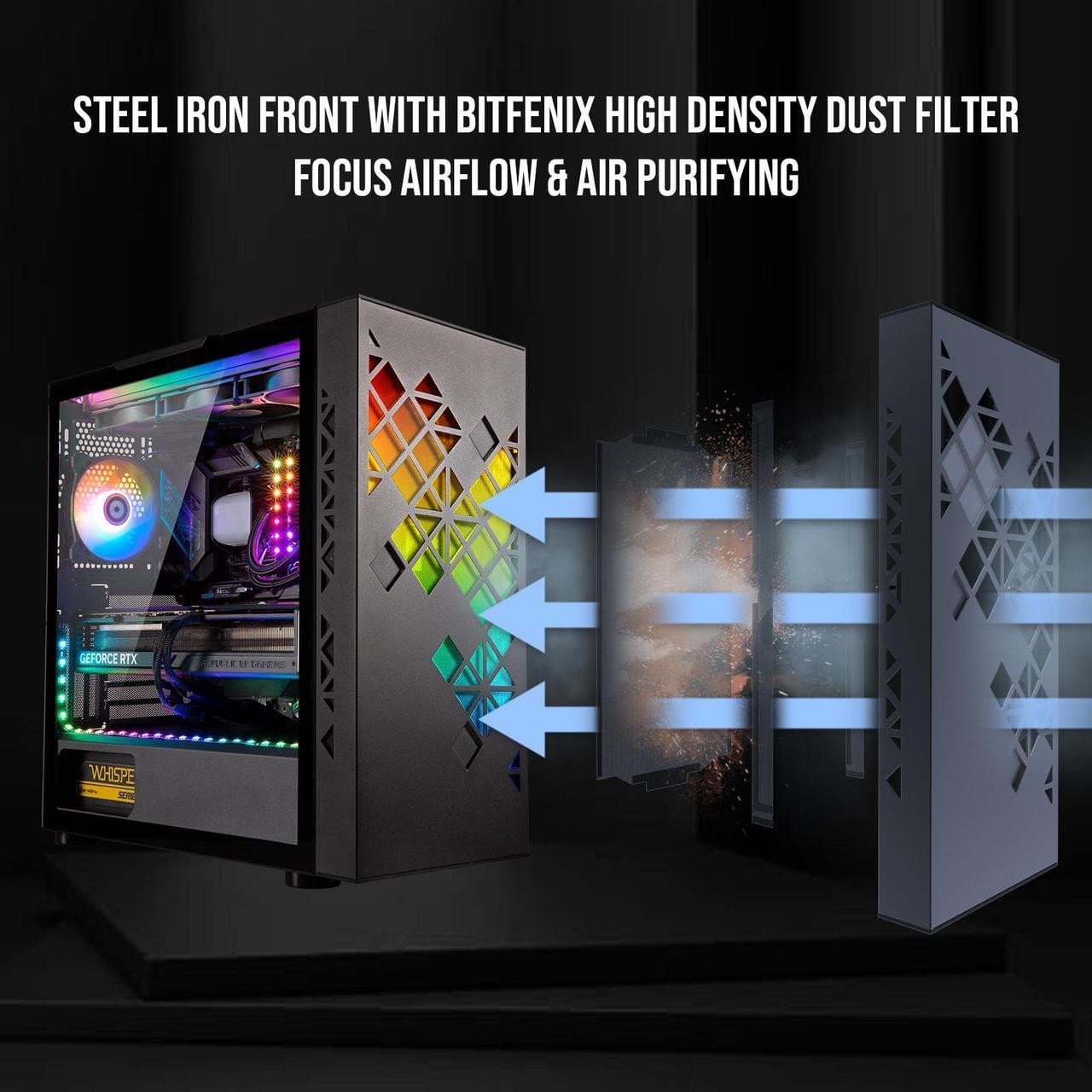 BitFenix Tracery EATX PC Gaming Case (Black)
