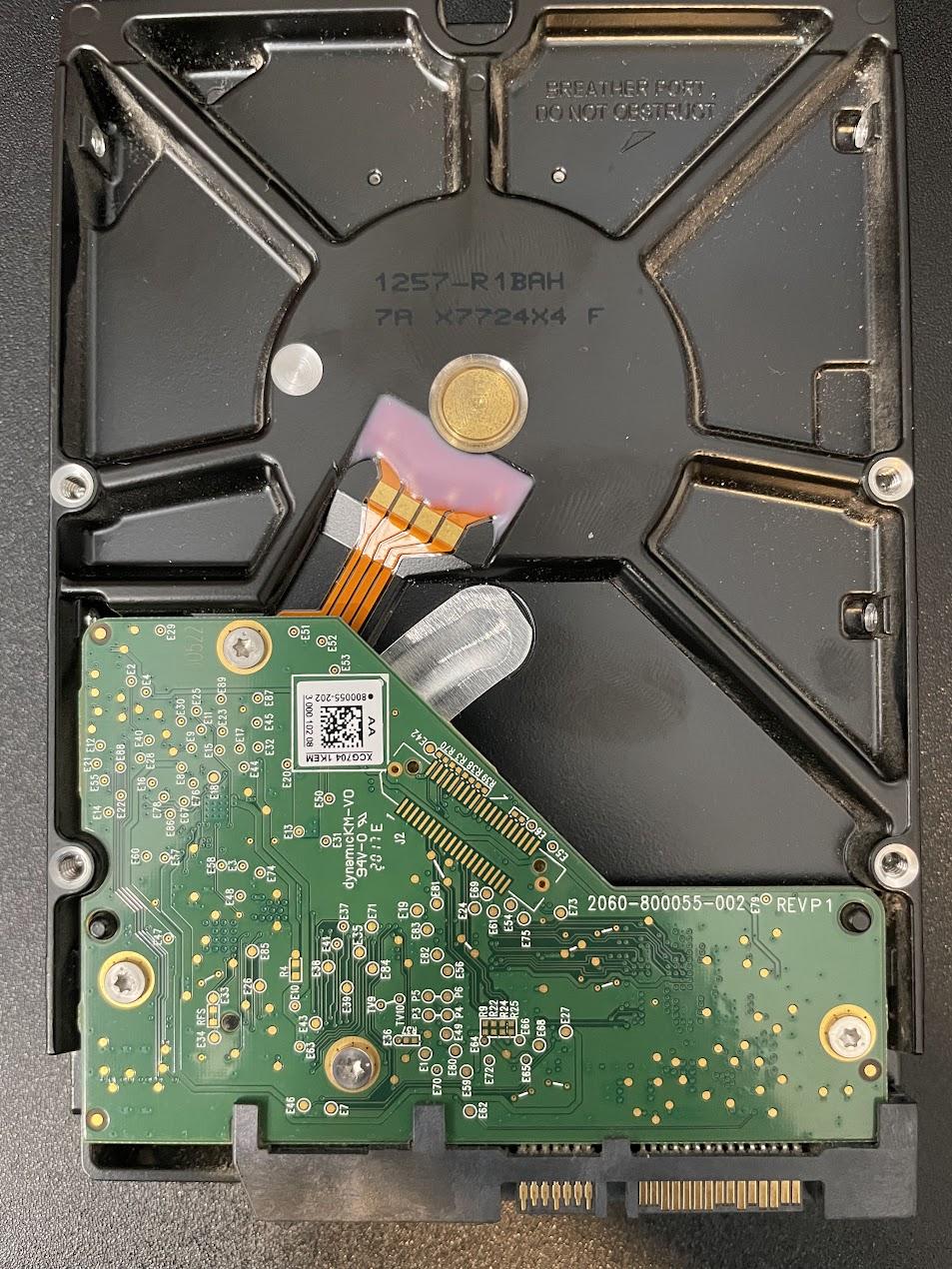 USED - WD Blue 4TB Desktop Hard Disk Drive - 5400 RPM SATA 6Gb/s 64MB Cache 3.5 Inch - WD40EZRZ
