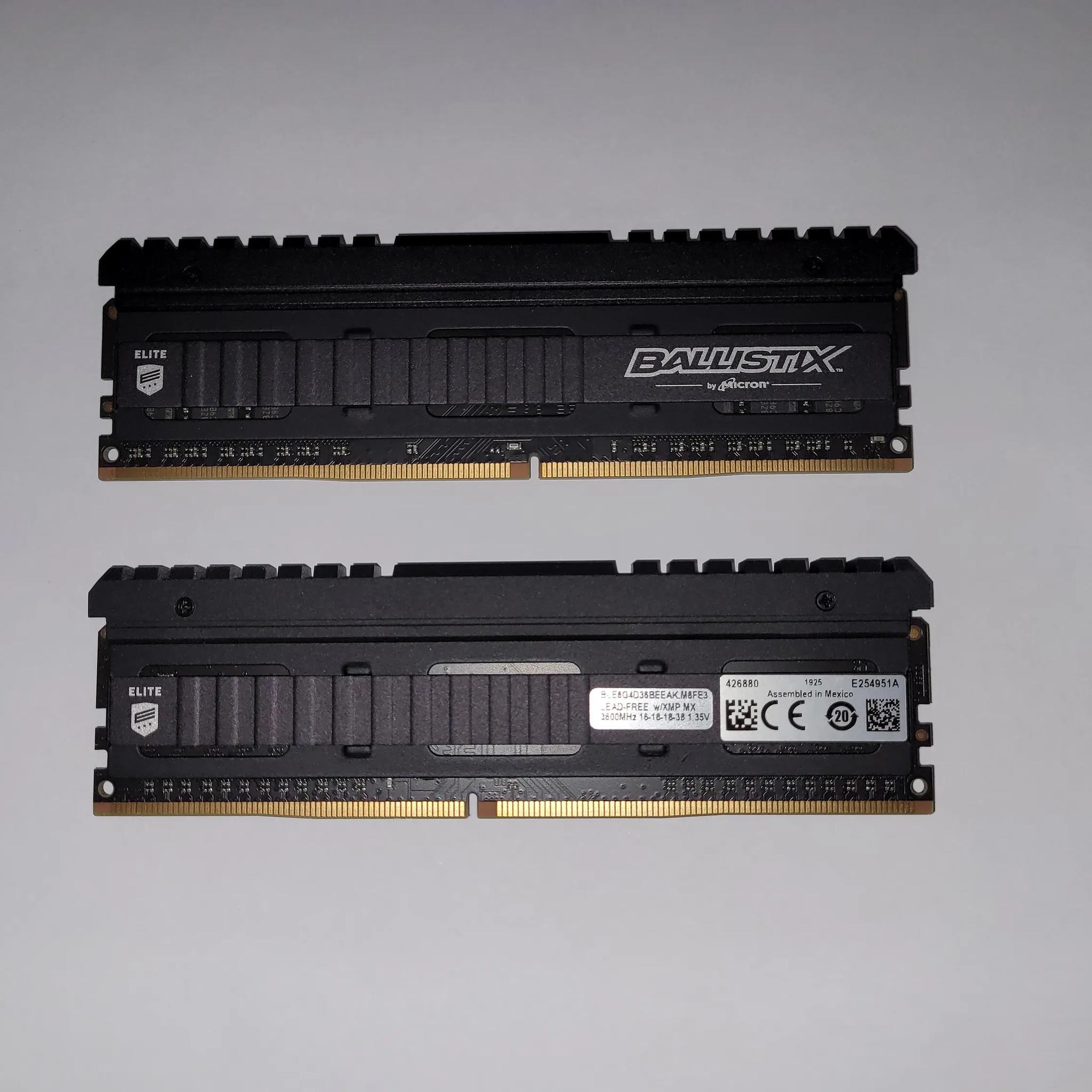 Crucial Ballistix Elite 3600 MHz DDR4 DRAM Memory Kit 16GB (8GBx2) CL16 BLE2K8G4D36BEEAK