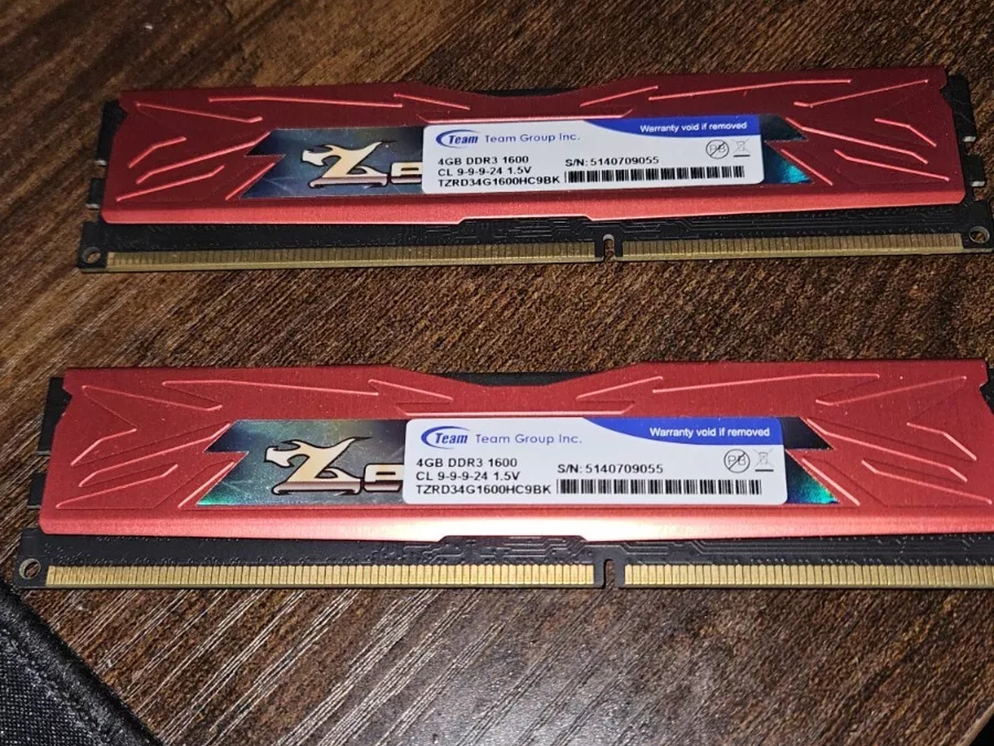 Team Group Zeus DDR3 1600 CL9 Memory 8GB (2x4GB)