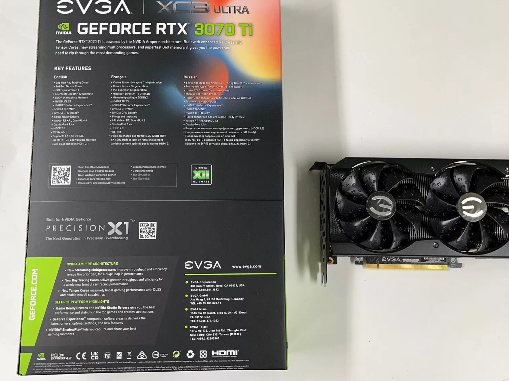 EVGA GeForce RTX 3070 Ti XC3 BLACK 8GB