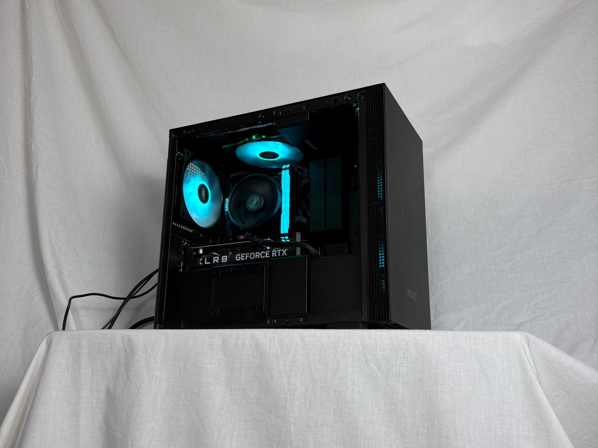 Black RGB Gaming PC | RTX 4060 | Ryzen 5 5600G | 16GB DDR4 RAM | 512 GB NVME SSD | FREE SHIPPING!!!