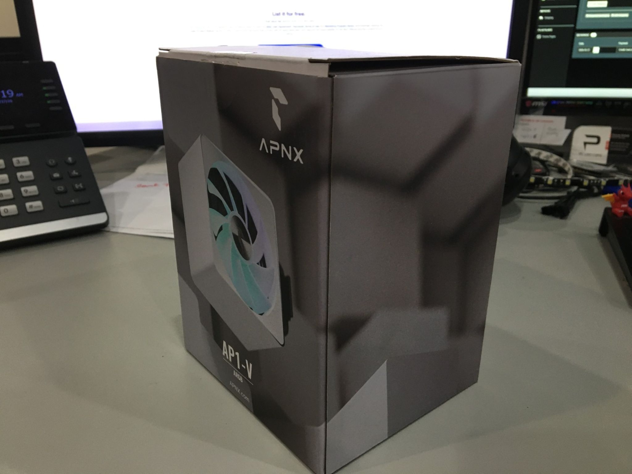 APNX AP1-V ARGB 120mm CPU Air Cooler White LGA1700 AM5 - Open Box Unused