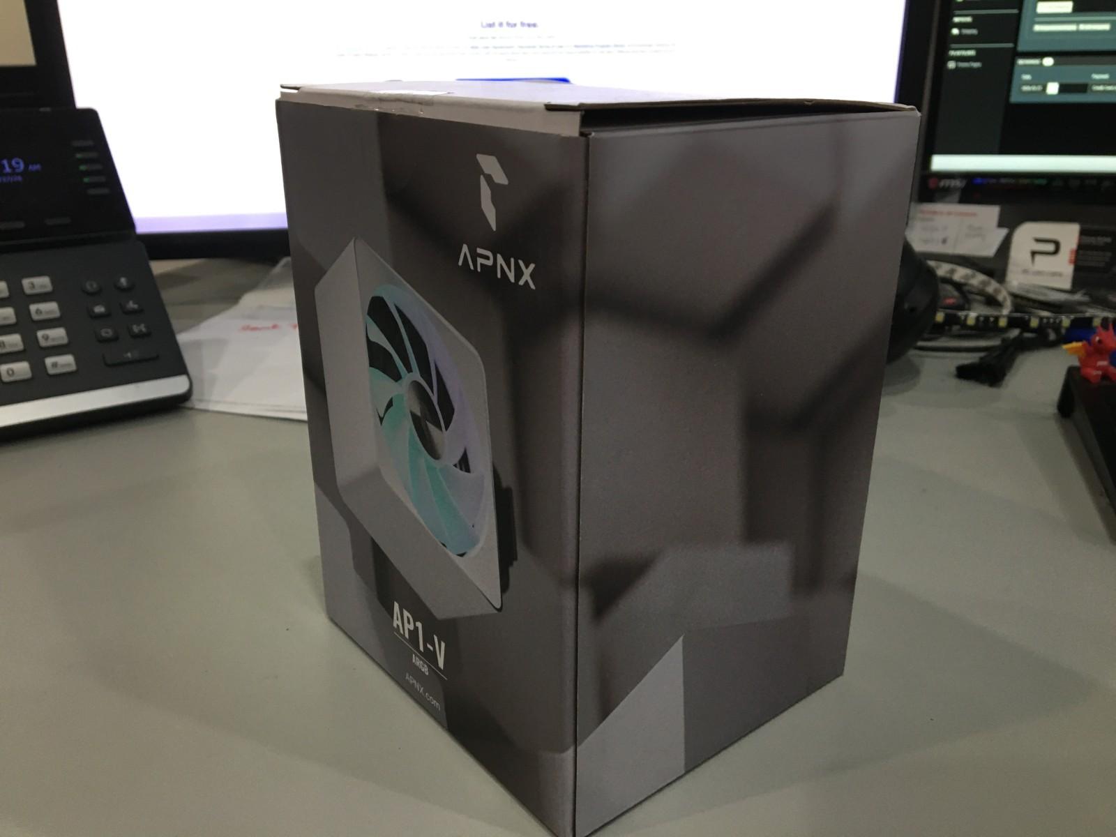 APNX AP1-V ARGB 120mm CPU Air Cooler White LGA1700 AM5 - Open Box Unused