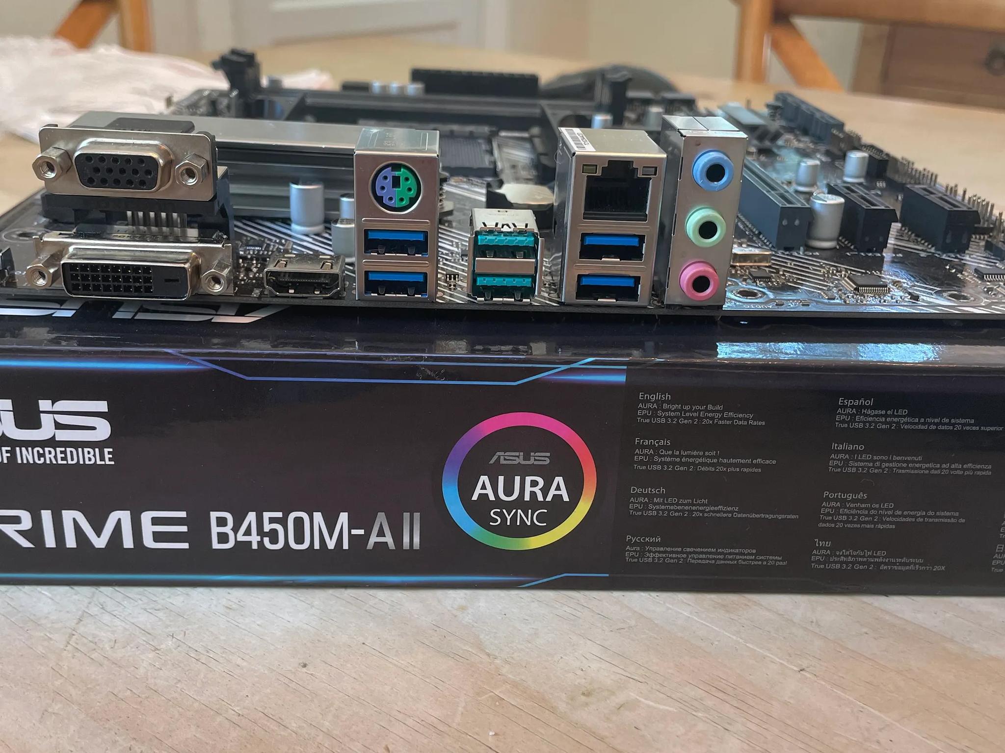 *For Parts* ASUS Prime B450M-A II Motherboard