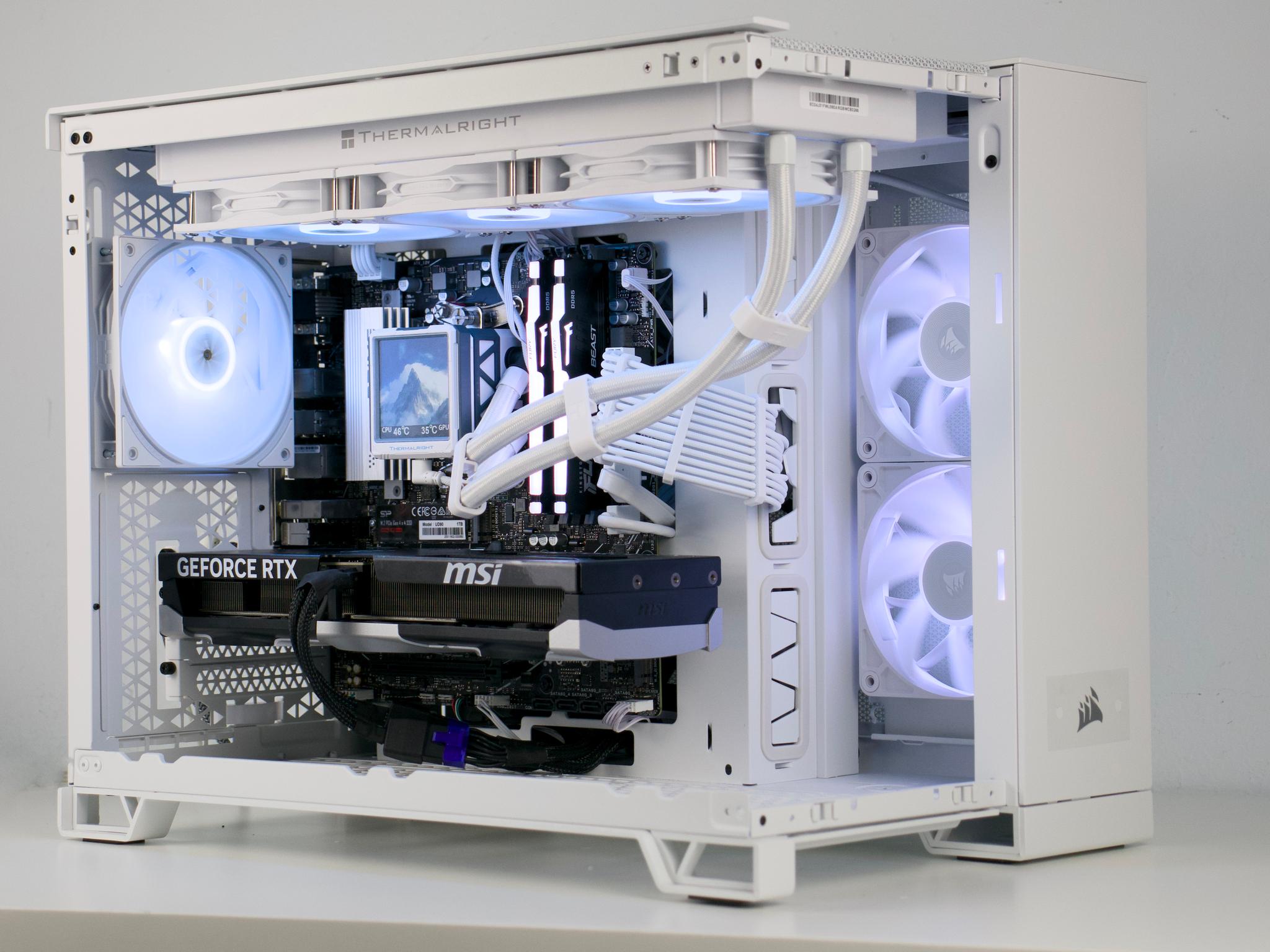☁️ Clean White PC | RTX 5070 12GB, Ryzen 5 7600X, 32GB DDR5, 1TB NVMe, LCD AIO | Gaming PC ☁️