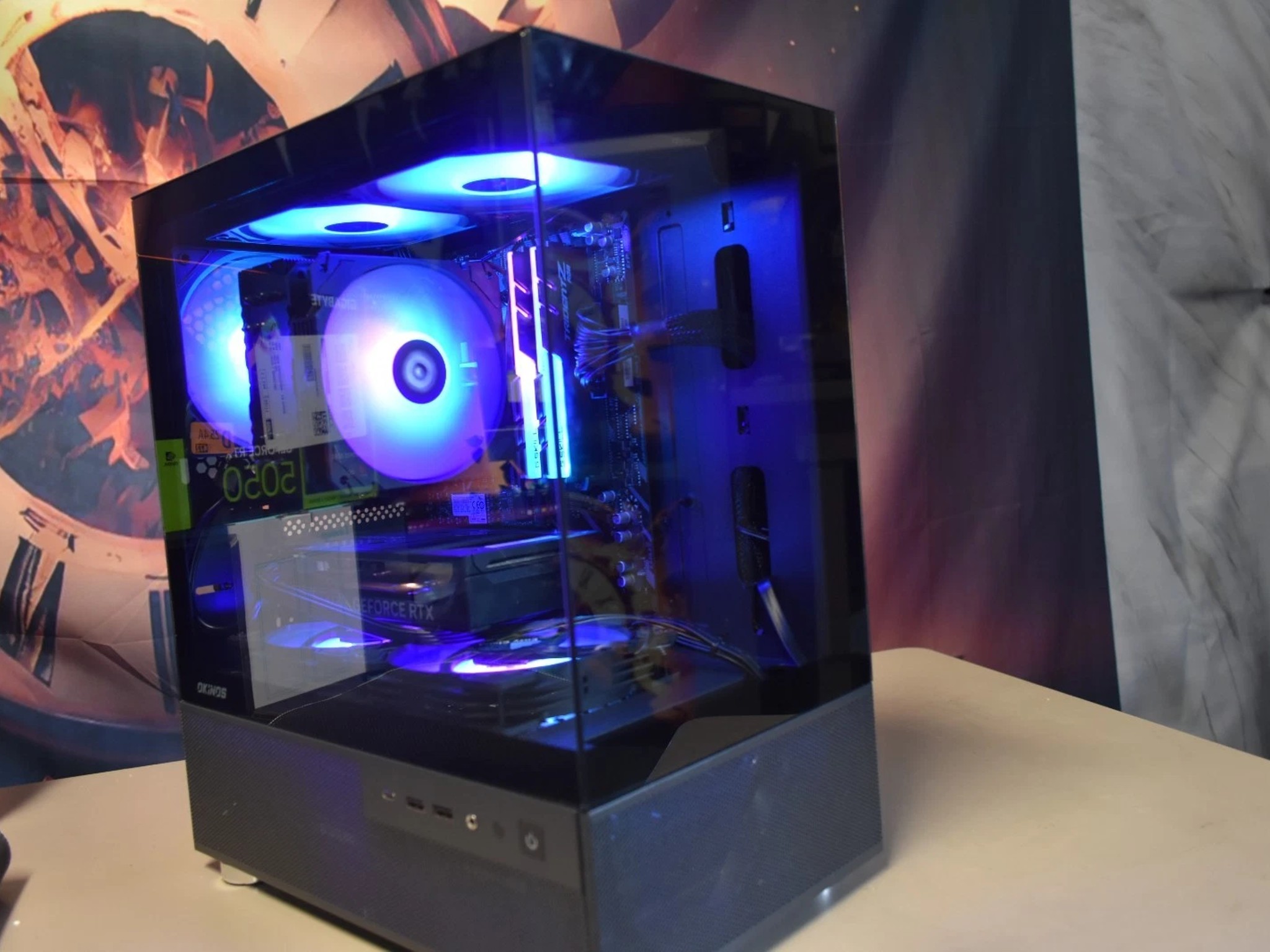 RYZEN 5 5500 RAM 16GB RGB GPU RTX 5050 1 TB NVME Built in Wi Fi
