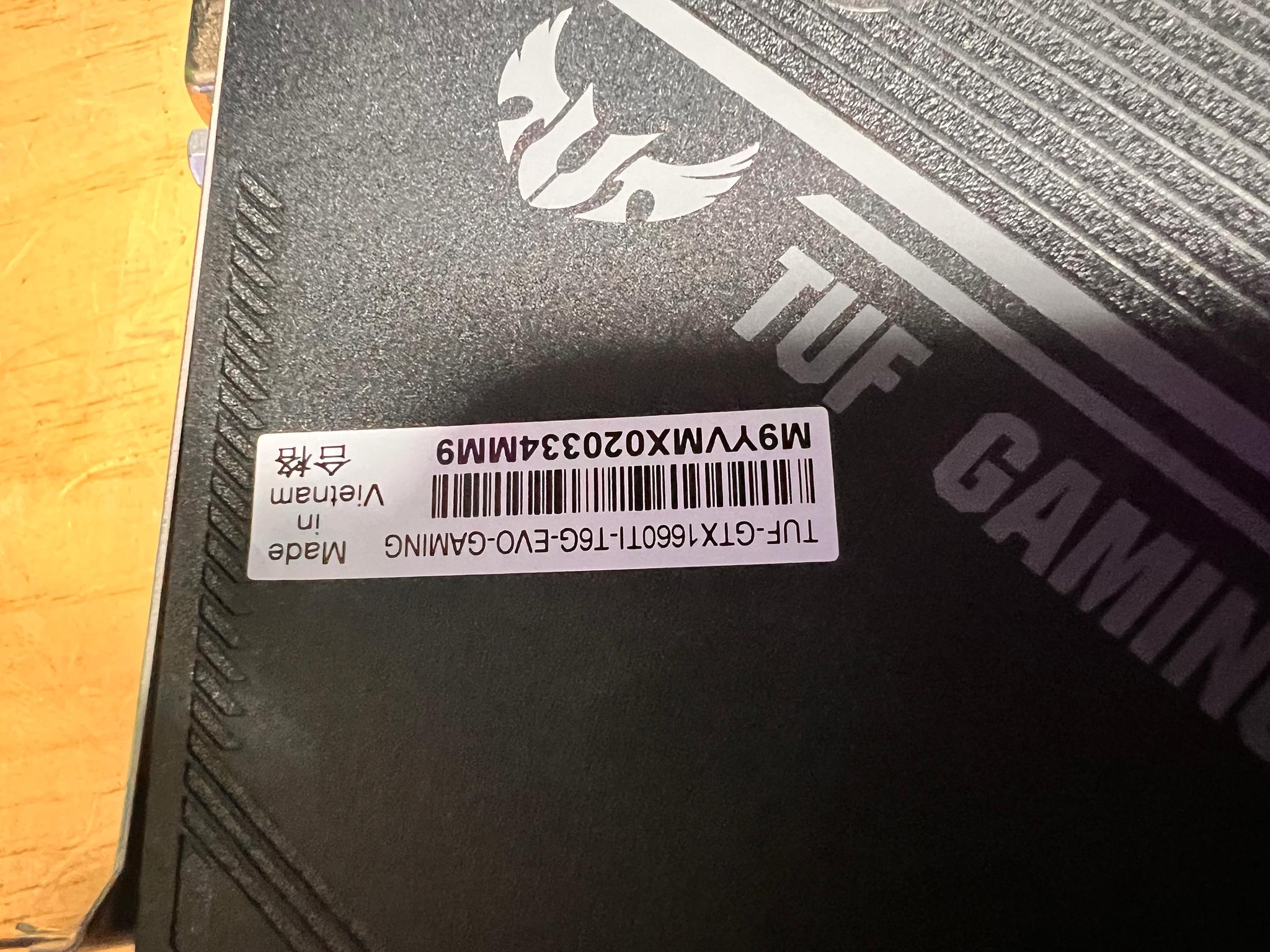 1660ti UP GRADE Pulled from a customer's pc