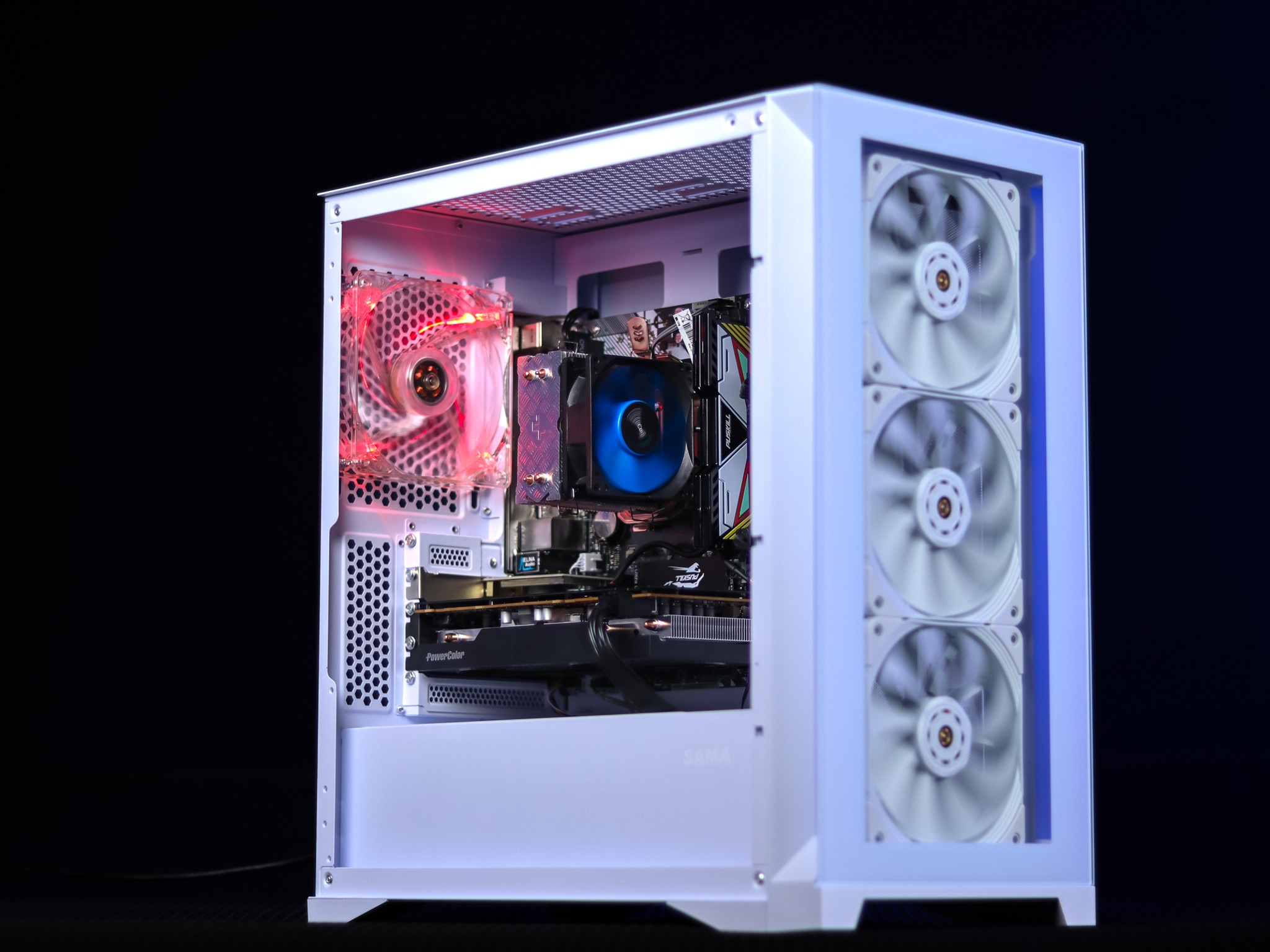 “PH76” RX 7600 Ryzen 7 5800X 16GB Windows 11 1TB Workstation Gaming PC PowerHouse