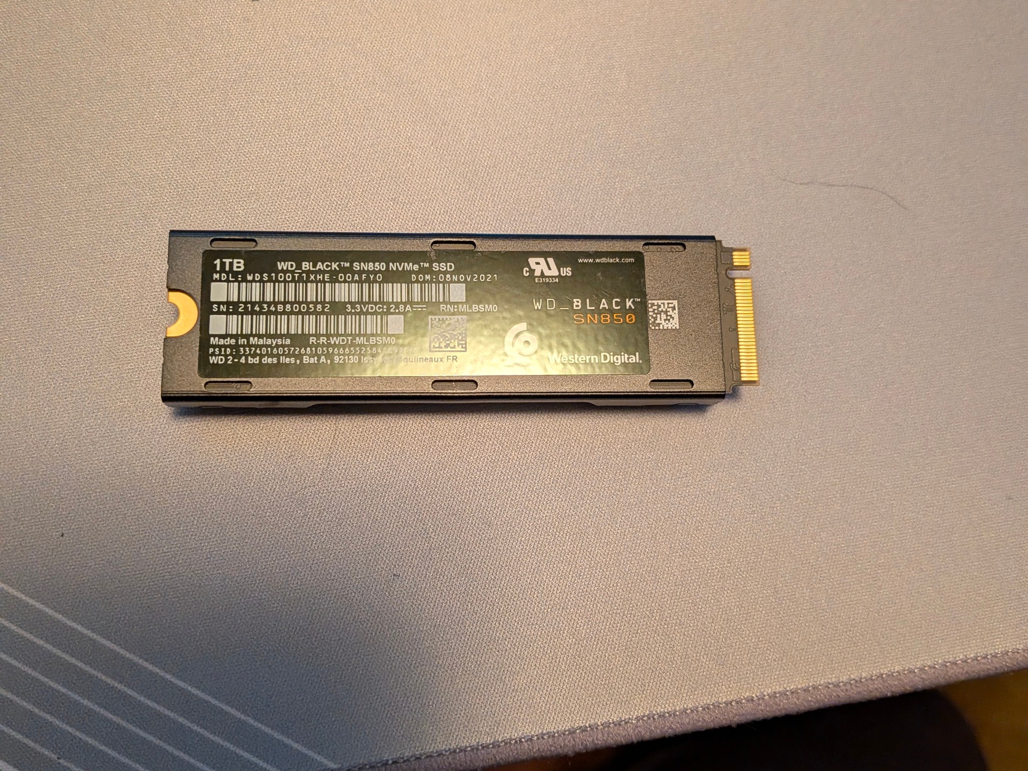 WD Black SN850 1TB SSD