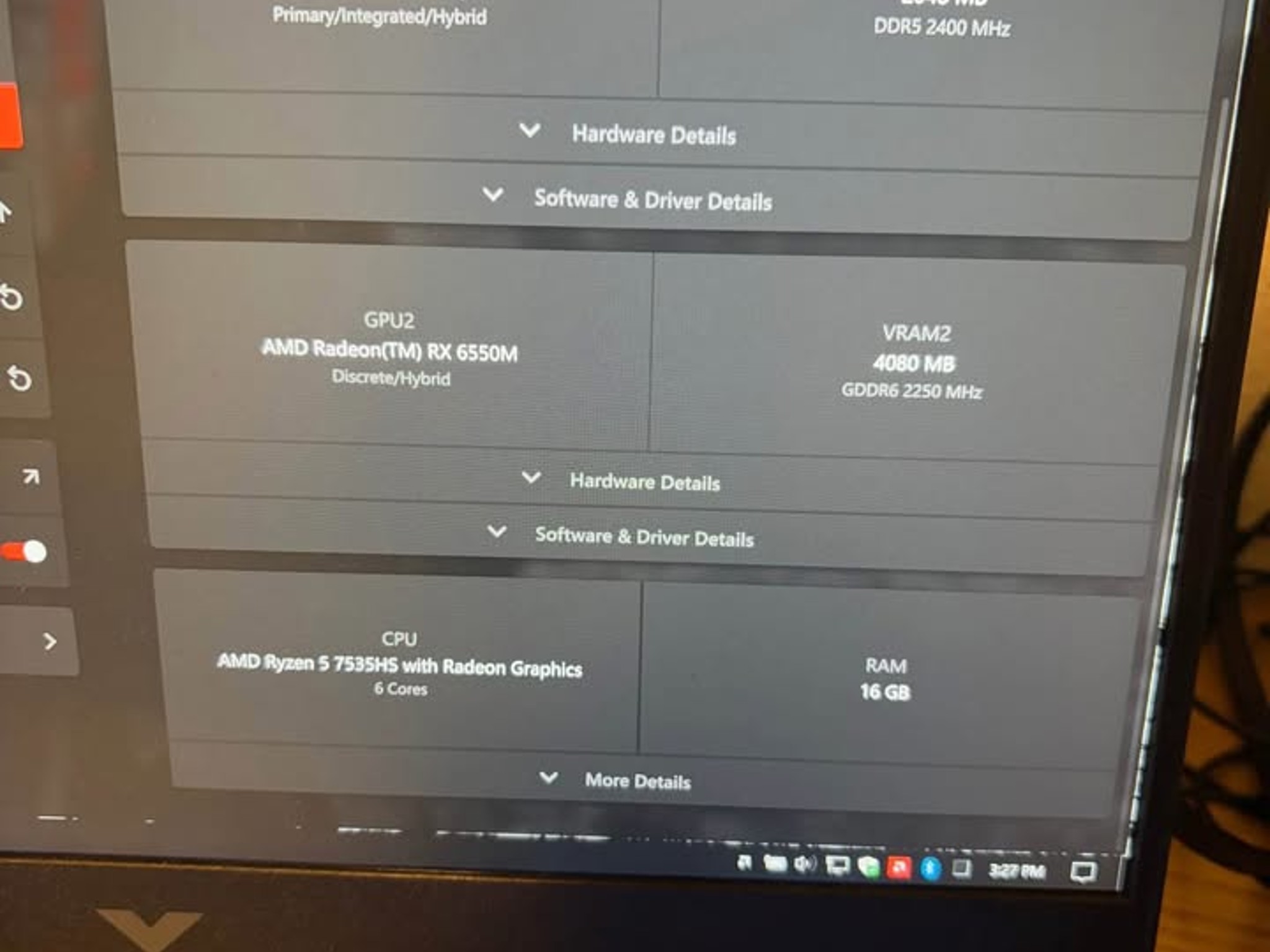 HP - Victus 15.6" Full HD Gaming Laptop - AMD Ryzen 5-7535HS - 16GB DDR5 - AMD RX 6550M - 1tb