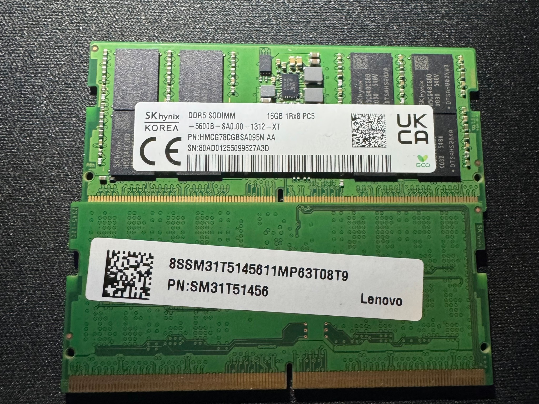 SK hynix 32GB (2x16GB) DDR5 5600MHz SODIMM Laptop RAM
