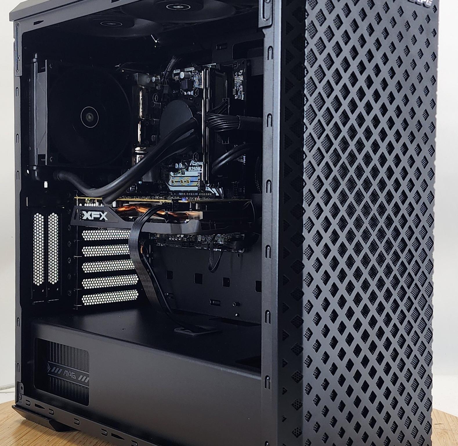 Gaming PC i5-6500 8GB RAM 128GB SSD + 500GB HDD RX 470 8GB Windows 11 Computer