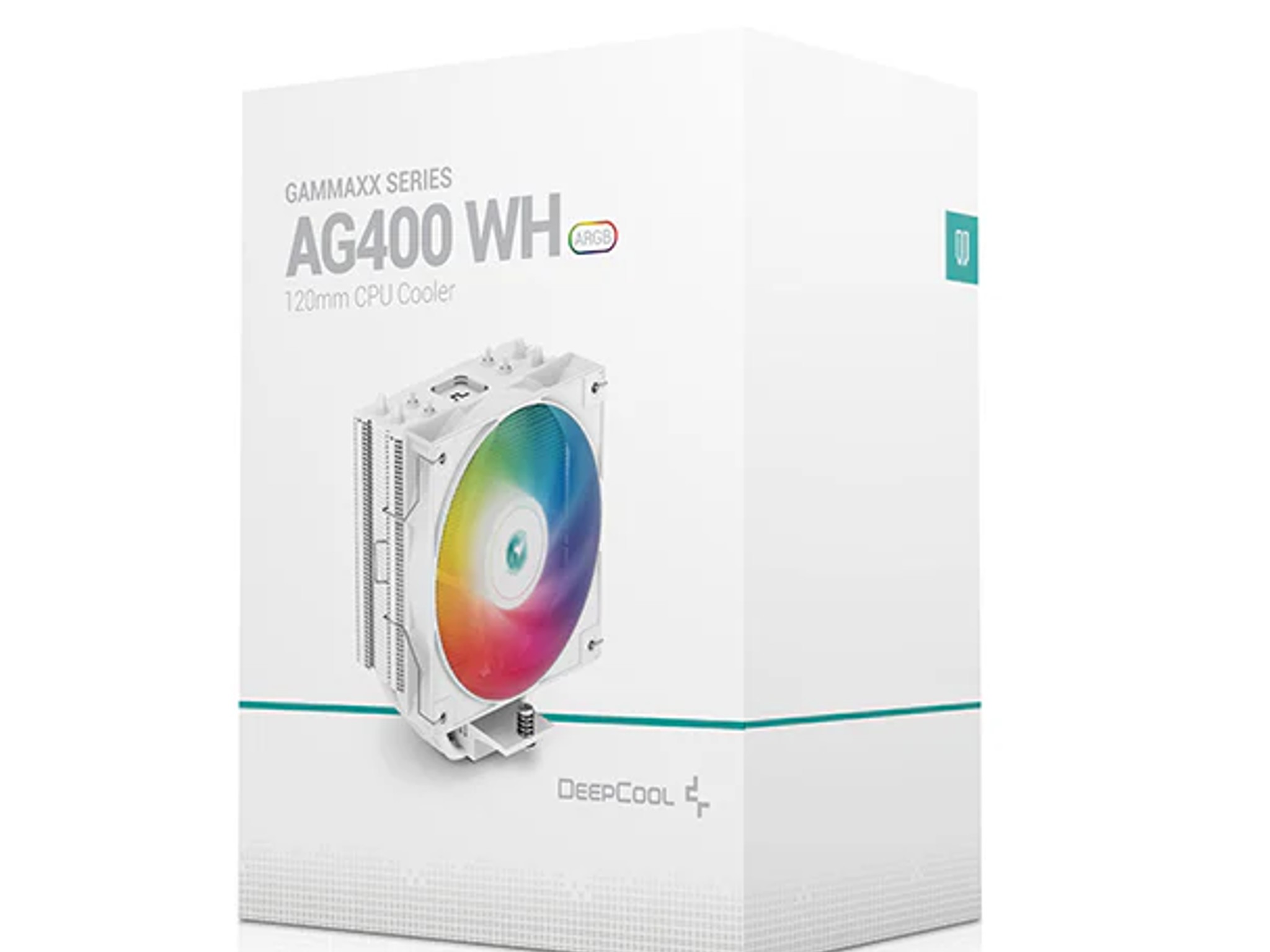 DeepCool AG400 WH ARGB CPU Cooler 120mm Static ARGB Fan