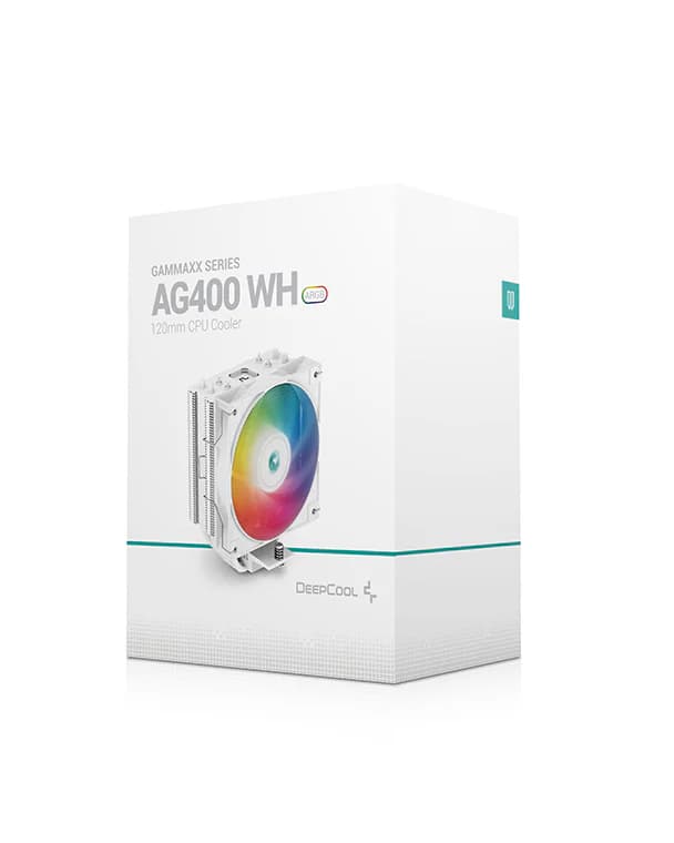 DeepCool AG400 WH ARGB CPU Cooler 120mm Static ARGB Fan