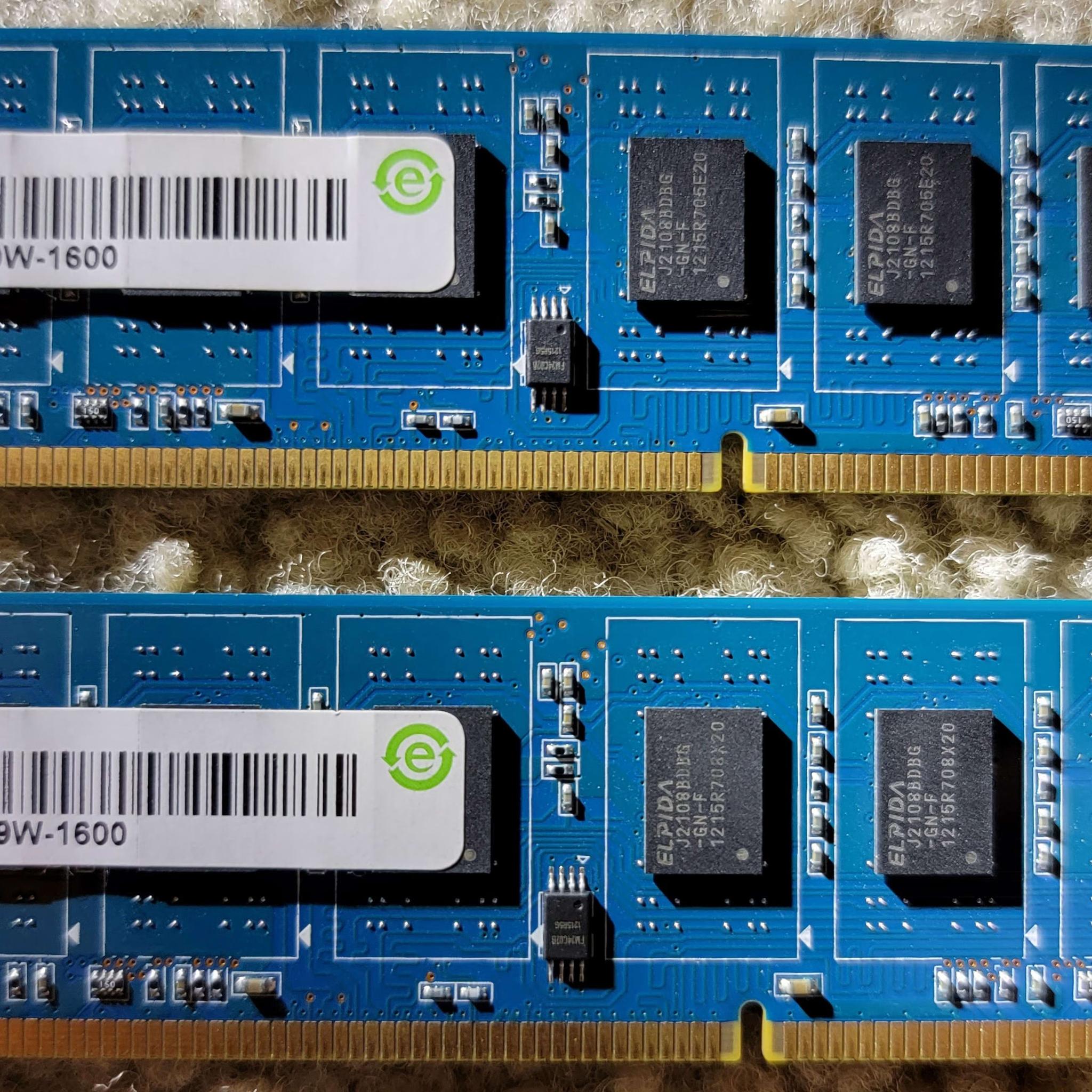 Ramaxel 8GB (2x4) DDR3 1600Mhz DIMMs Great Condition