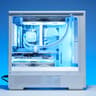 RTX 5070/Ryzen 5 9600x Gaming PC in White Case with Wood Slats | 32GB DDR5 | 2TB | 240 AIO | RGB