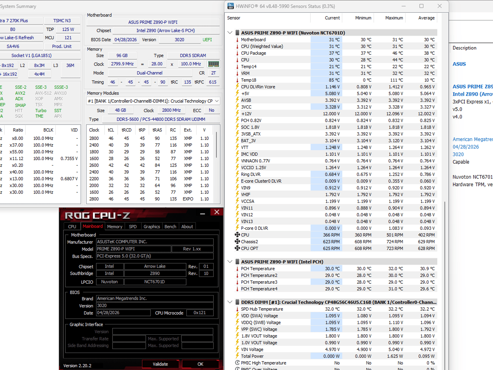 Asus PRIME Z890-P WIFI (Motherboard)